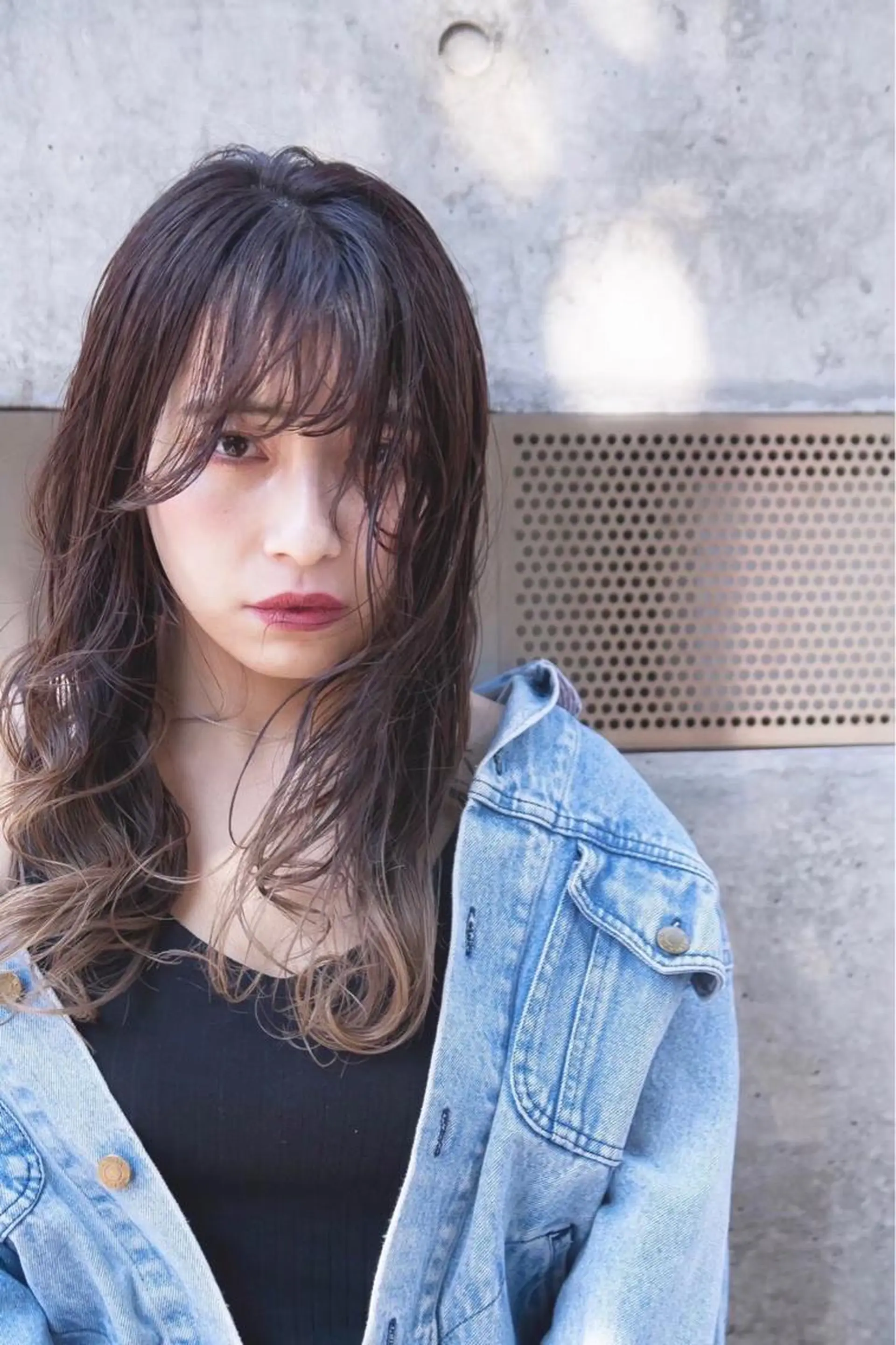 ロング ハイトーン/デザイン カラー/DAICHIのヘアスタイル