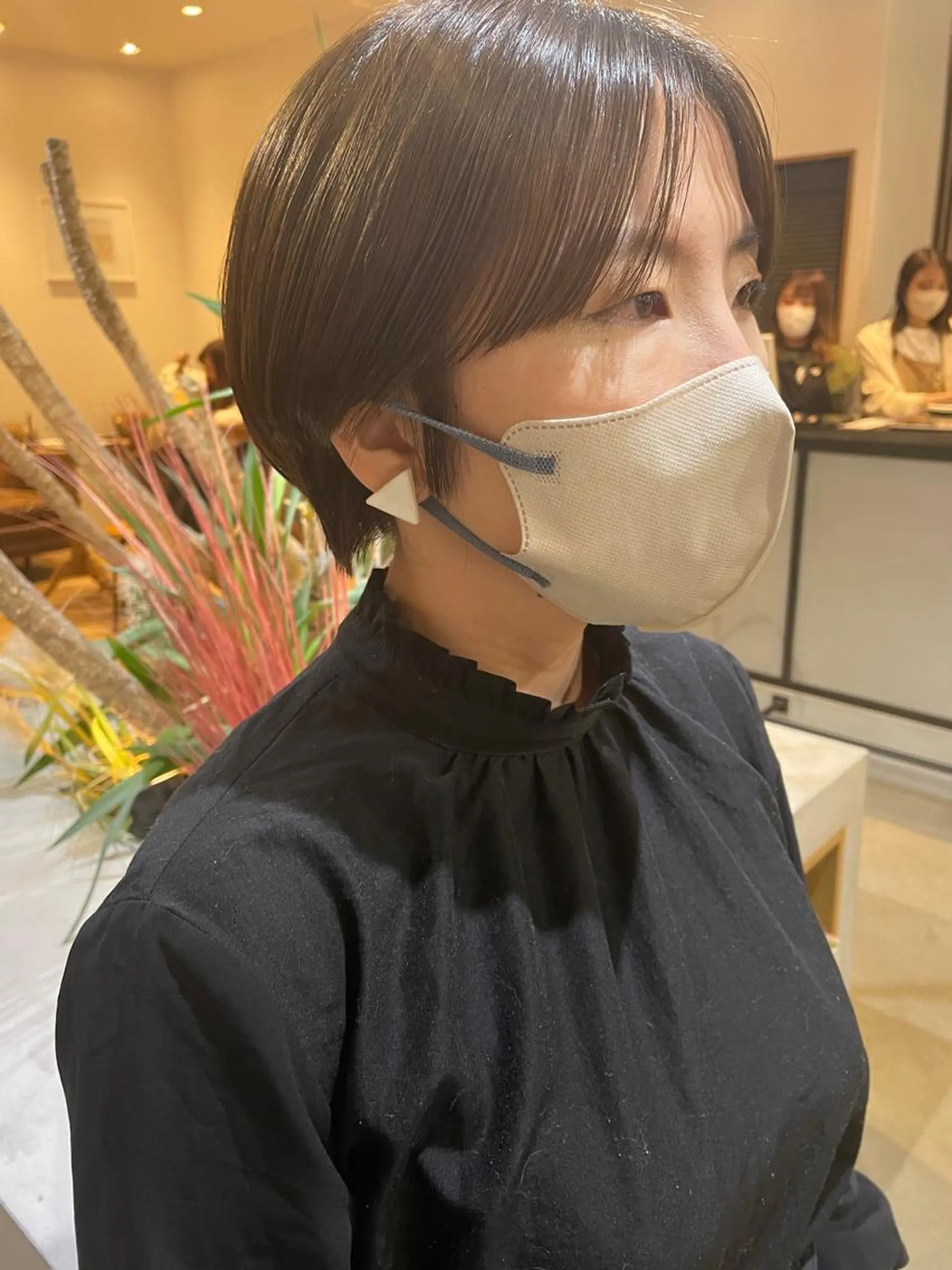 ショート 透明感ニュアンス 柔らかstyle🤍のヘアスタイル