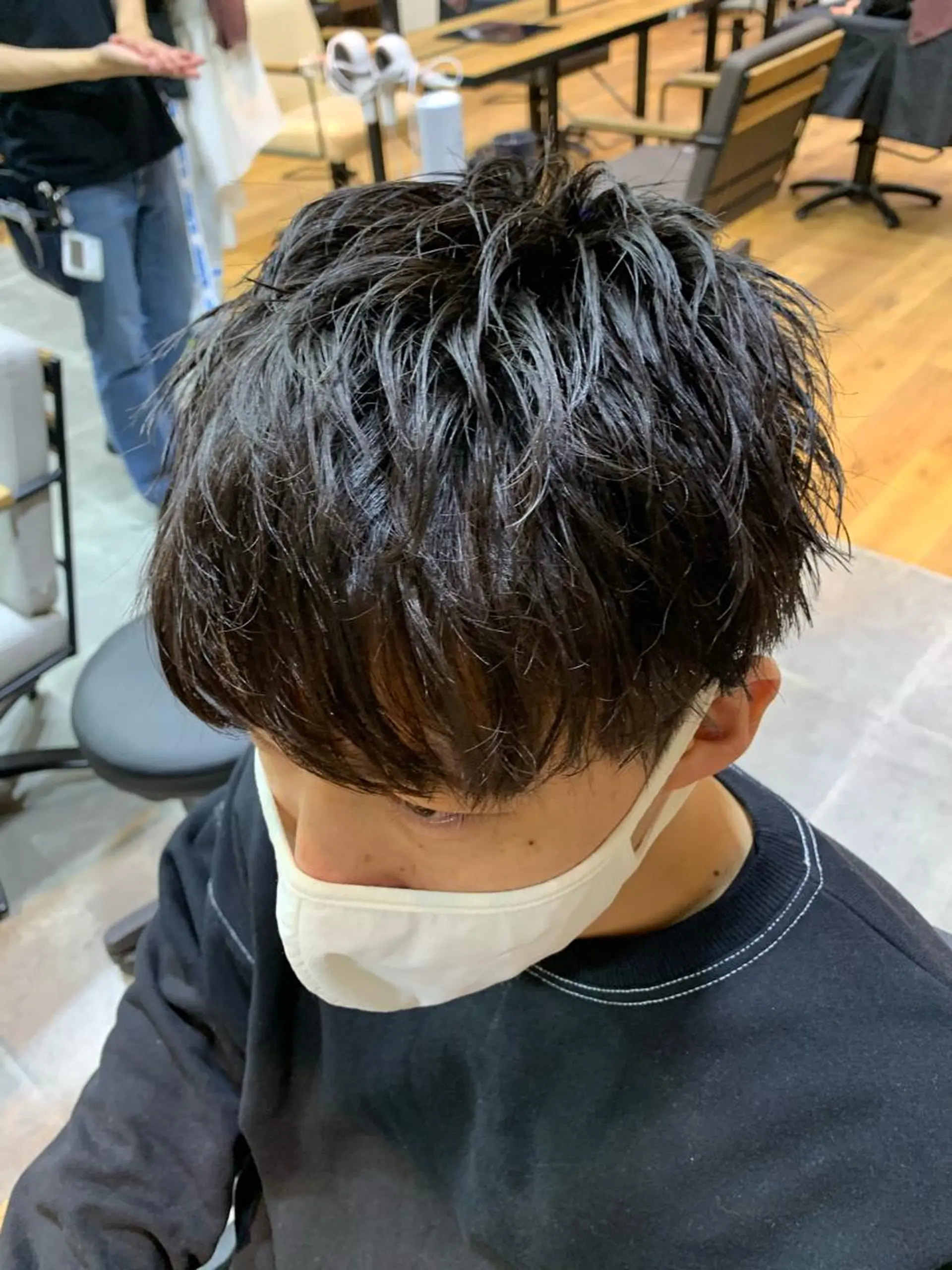 パーマ メンズ 天野 開のヘアスタイル