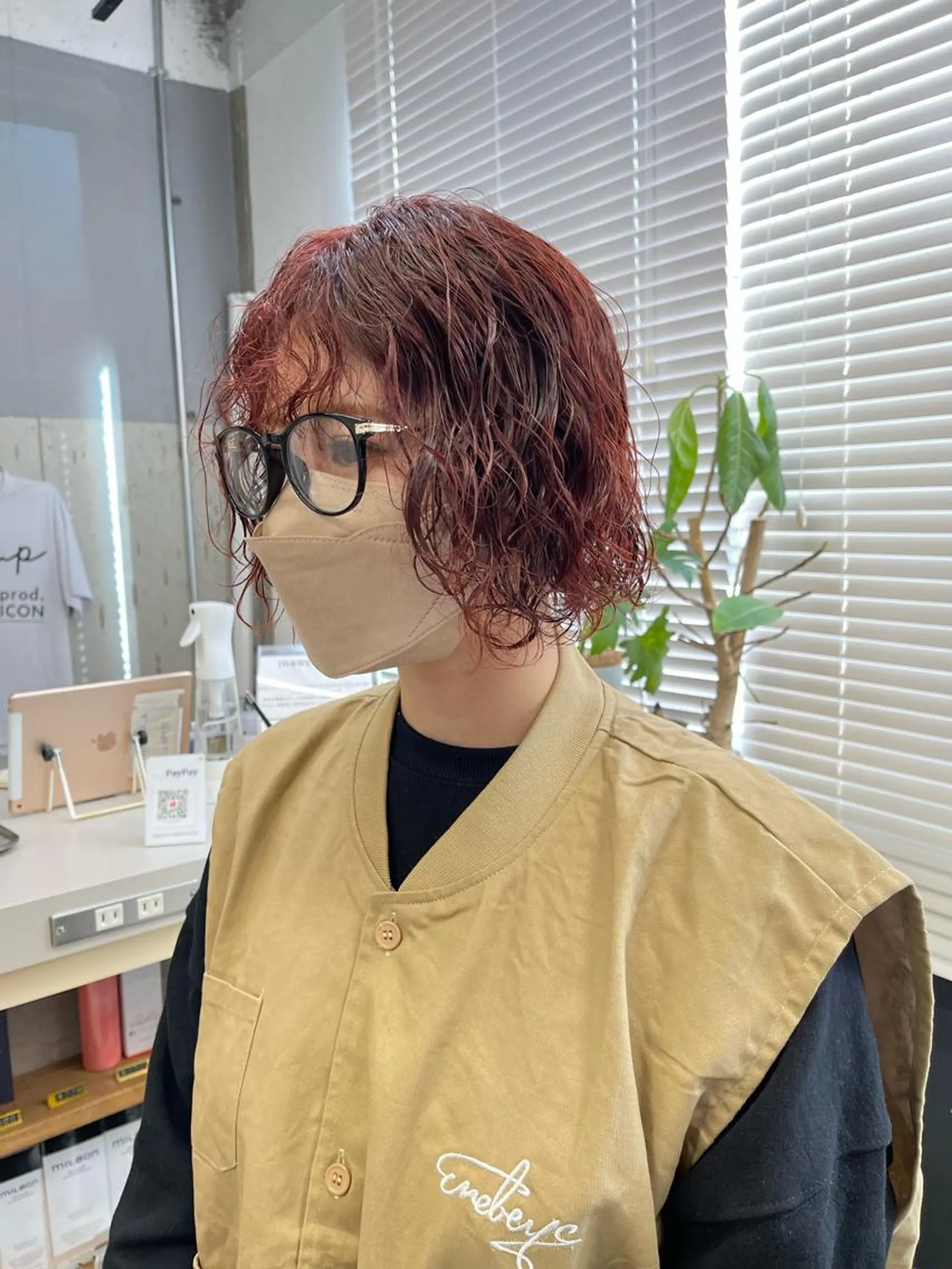 ショート カラー パーマ カット ヘアカラー パーマ Peyp所属・早瀬 裕之のヘアスタイル