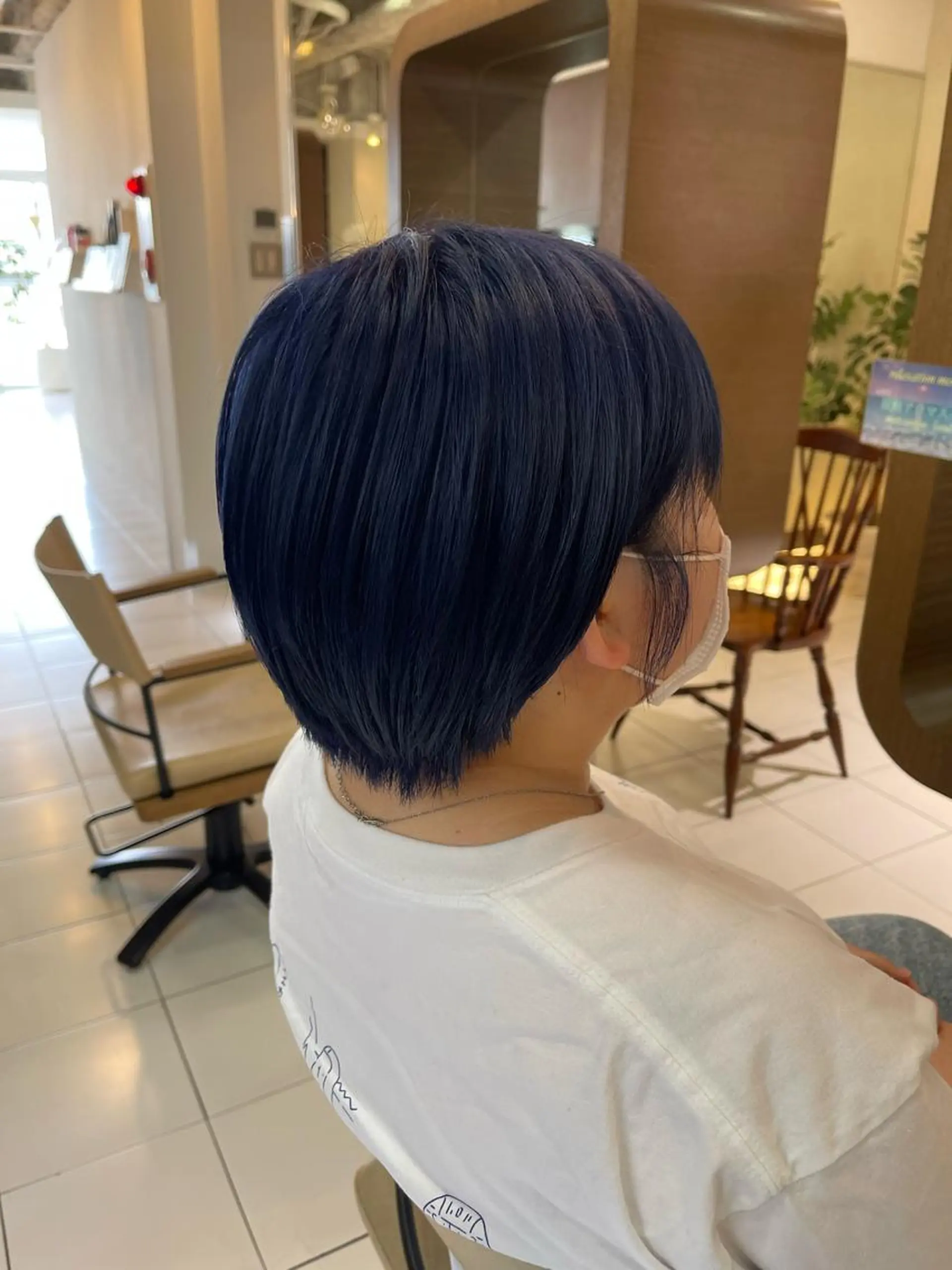 ショート カラー ブルーカラー ブルーパープル パープルカラー アニメオタク美容師✂ miharuのヘアスタイル