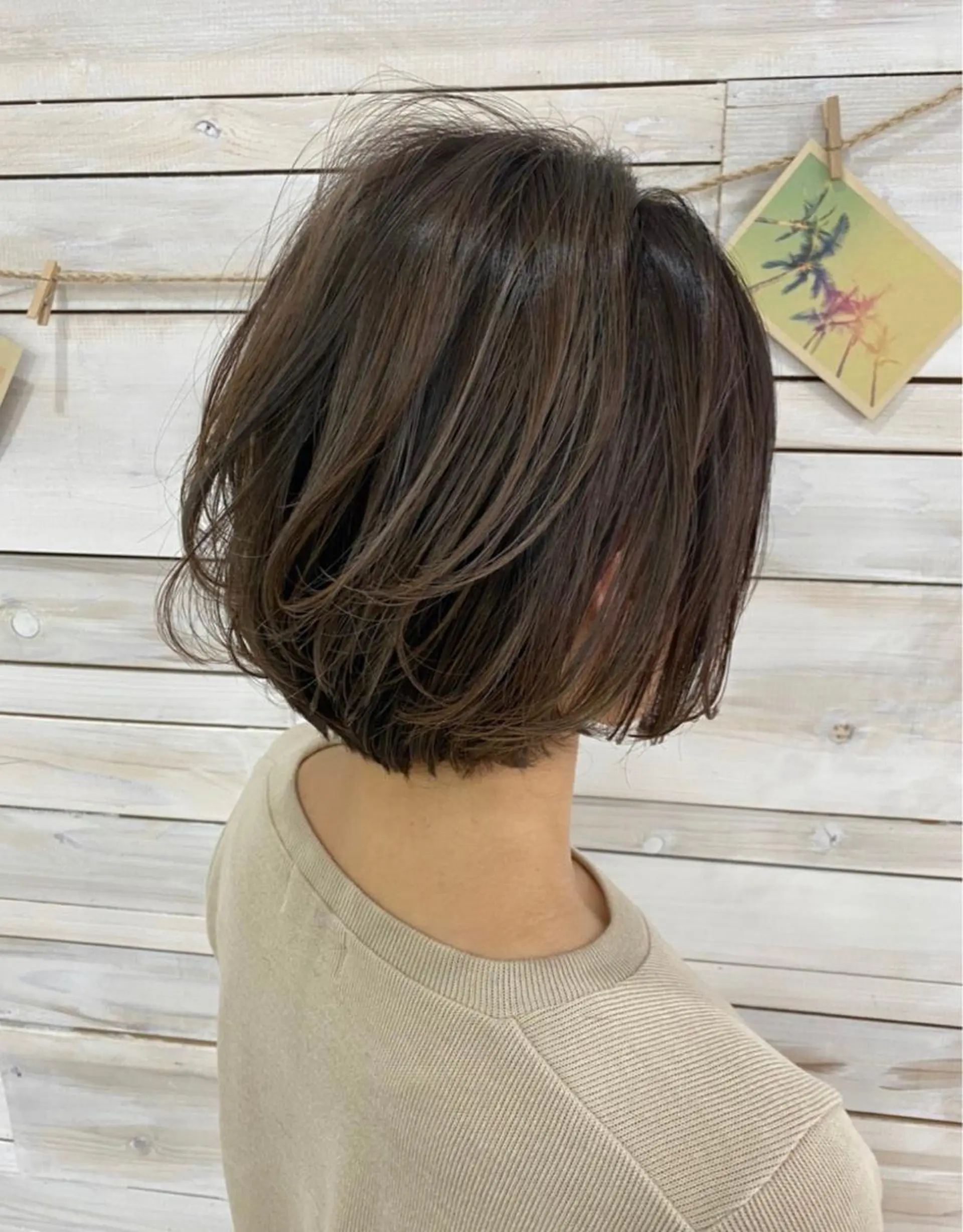 ショート カラー ヘアカラー 🫧透明感/艶カラー /比留川あゆ美🫧のヘアスタイル