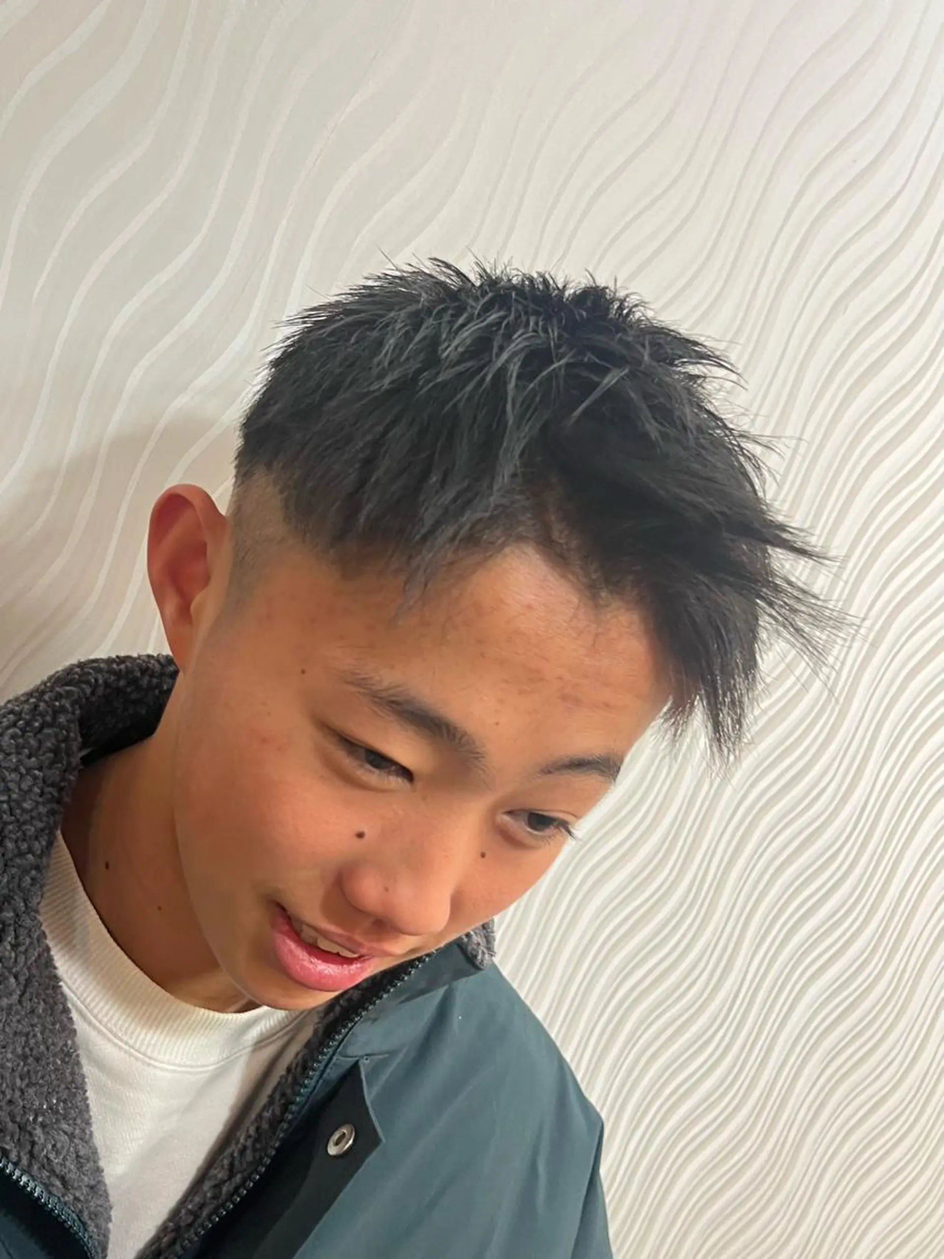 メンズ カット 縮毛矯正 hairLOOP所属・西院LOOP sayakaのヘアスタイル