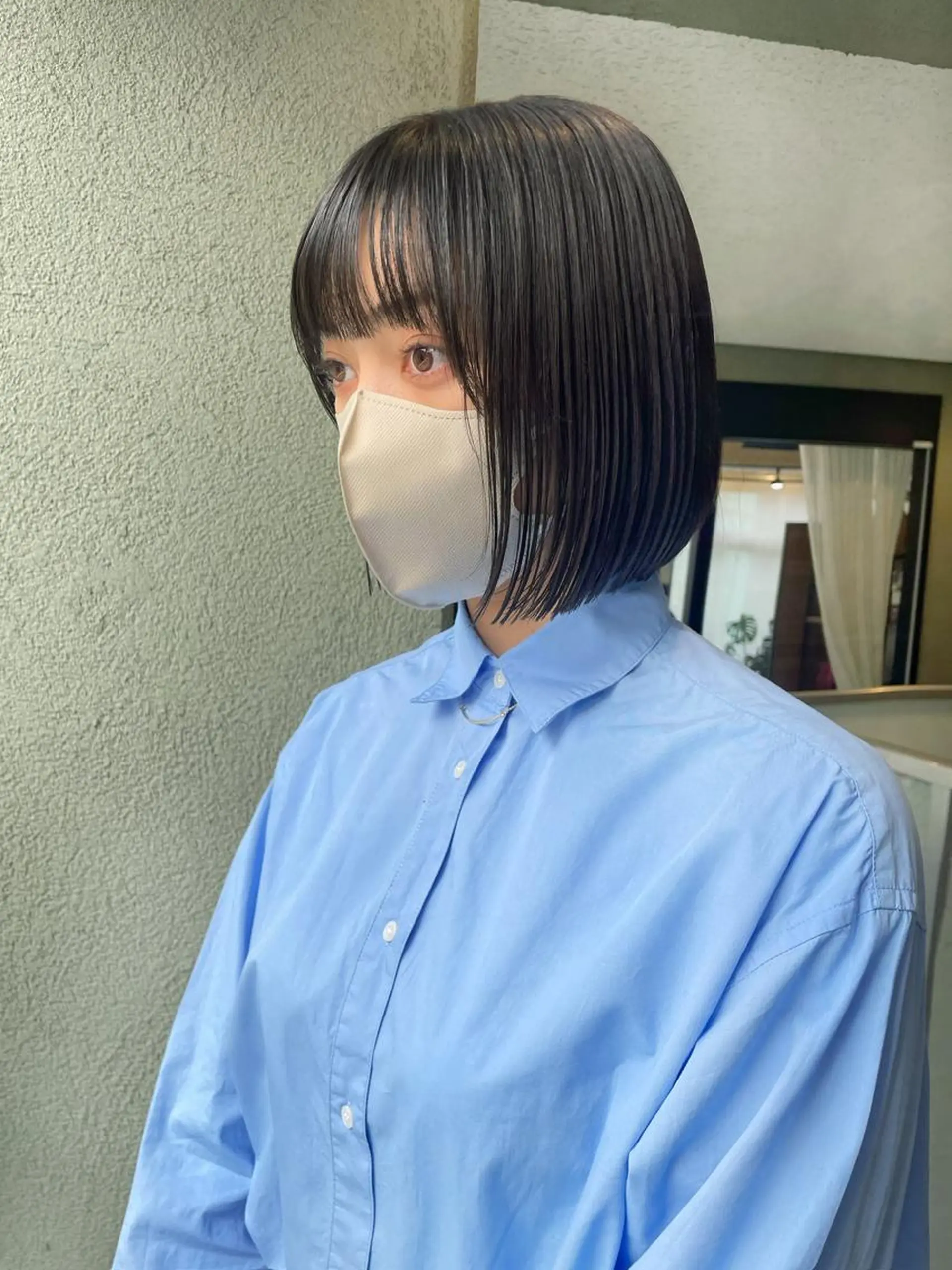 ショート カラー オリーブグレー ボブ カット ヘアカラー トリートメント HIROKI ” stylistのヘアスタイル