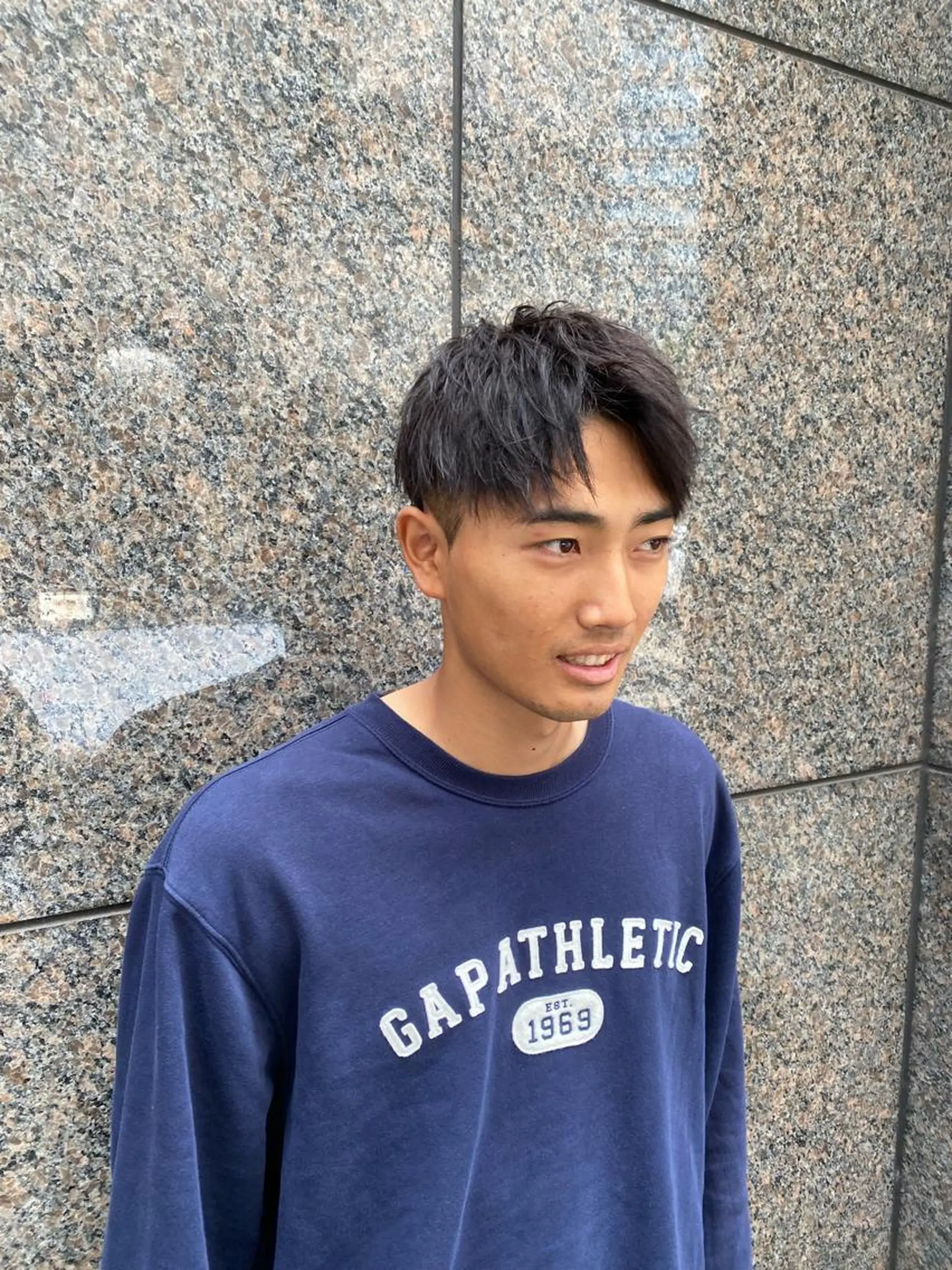 ショート カラー パーマ ヘアアレンジ メンズ F.O.F所属・メンズサロンハイプ 布施駅前/駐車場アリのヘアスタイル