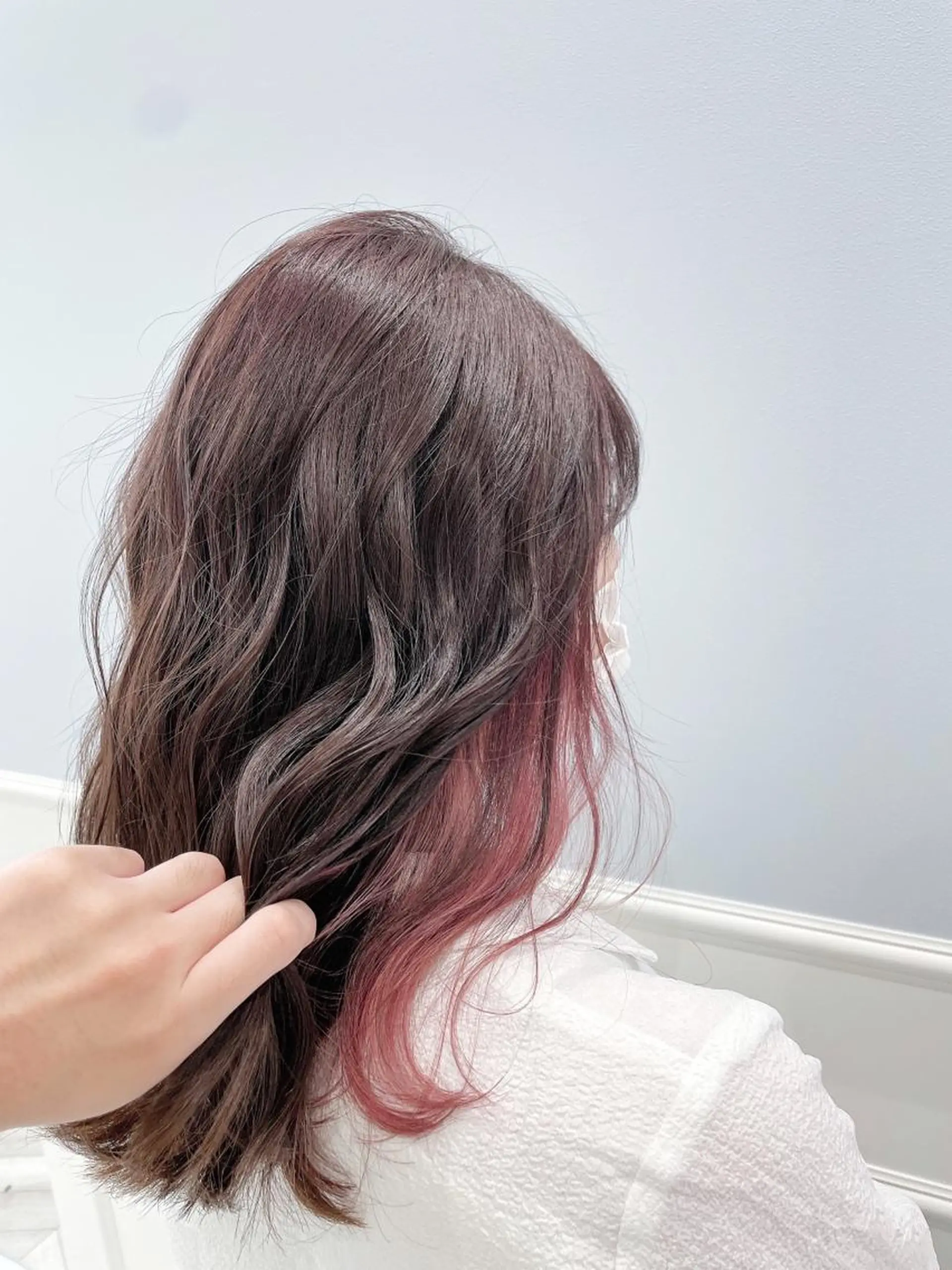 ミディアム カット ヘアカラー ブリーチカラー✨ 駒場　笙のヘアスタイル