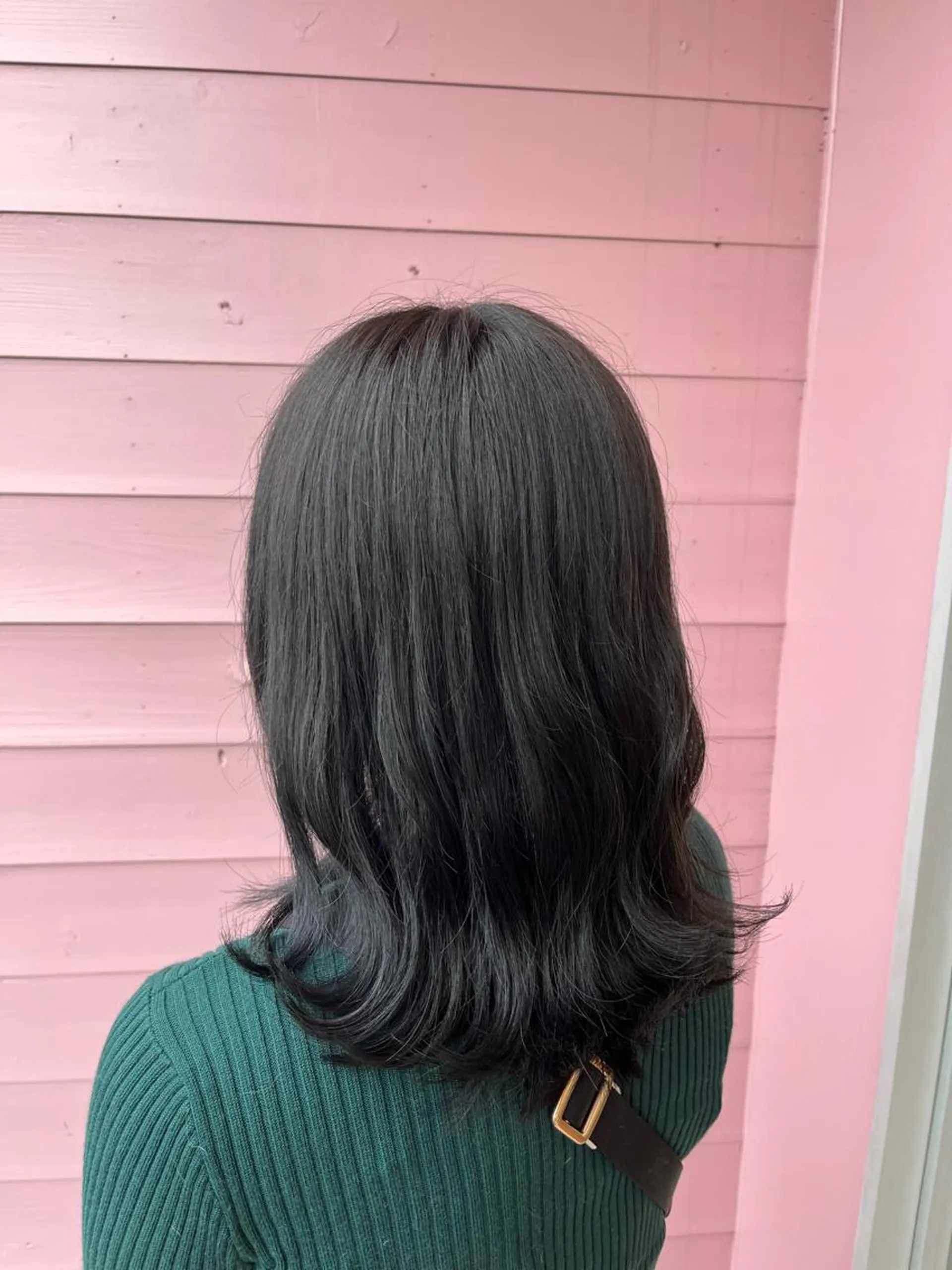 ロング カラー バレイヤージュ 黒髪 ブリーチ ブルーカラー ブルーブラック カット ヘアカラー トリートメント 💙ルル💙 ハイトーン/レイヤーのヘアスタイル