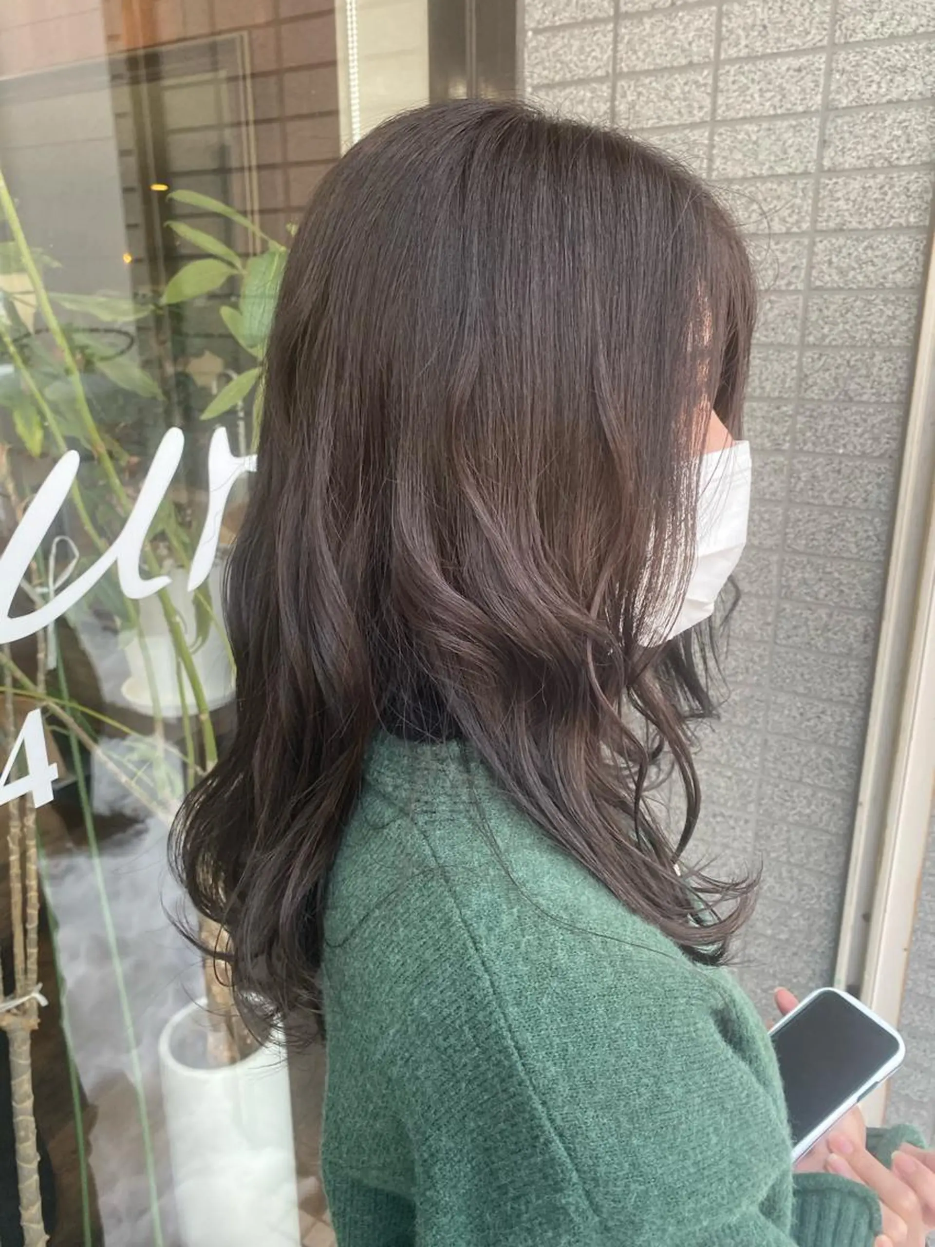 セミロング カット ヘアカラー Un Fleur所属・立野 希沙のヘアスタイル