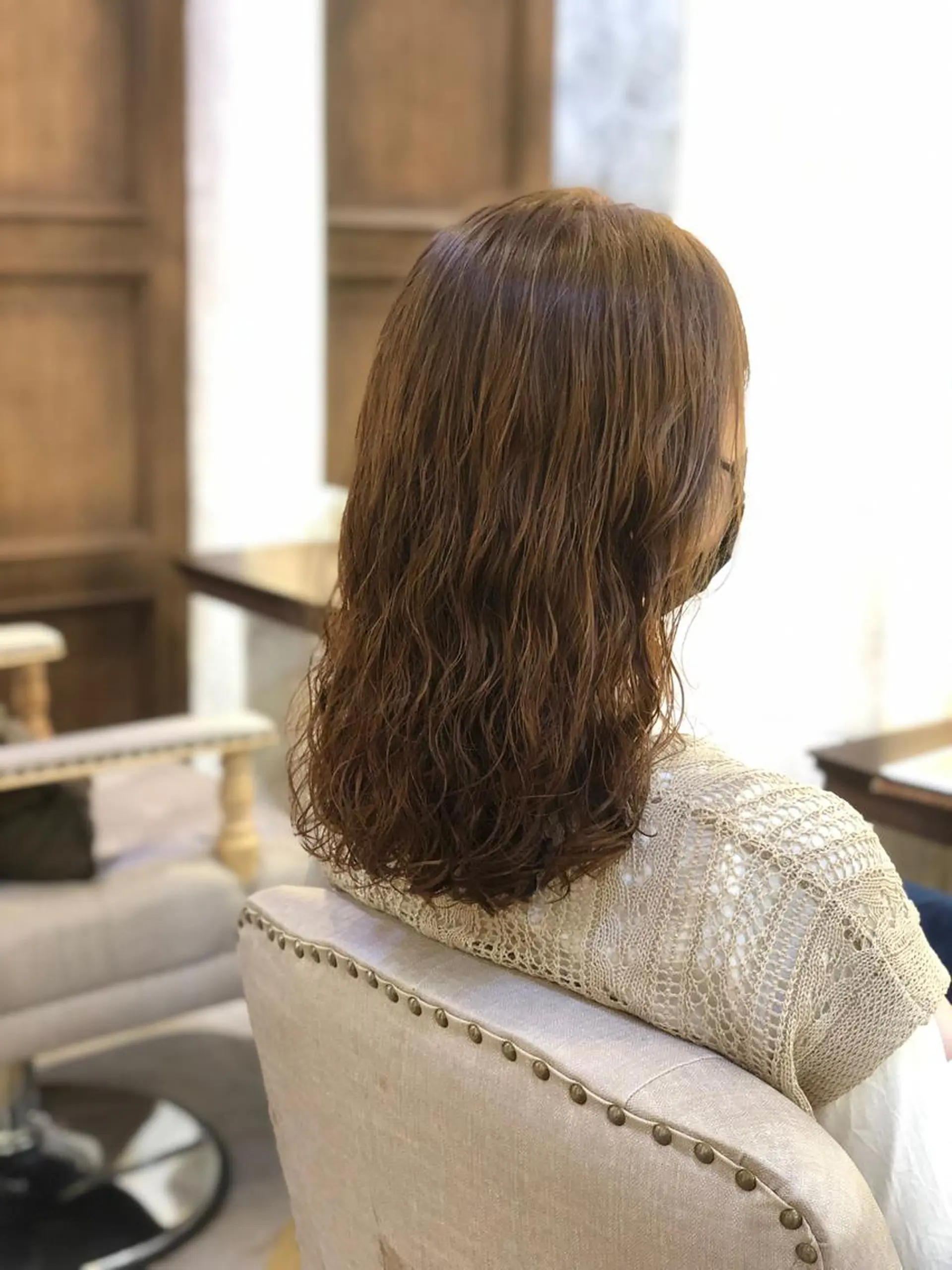 ミディアム パーマ Carina所属・セン北徒歩５分 キシタクのヘアスタイル