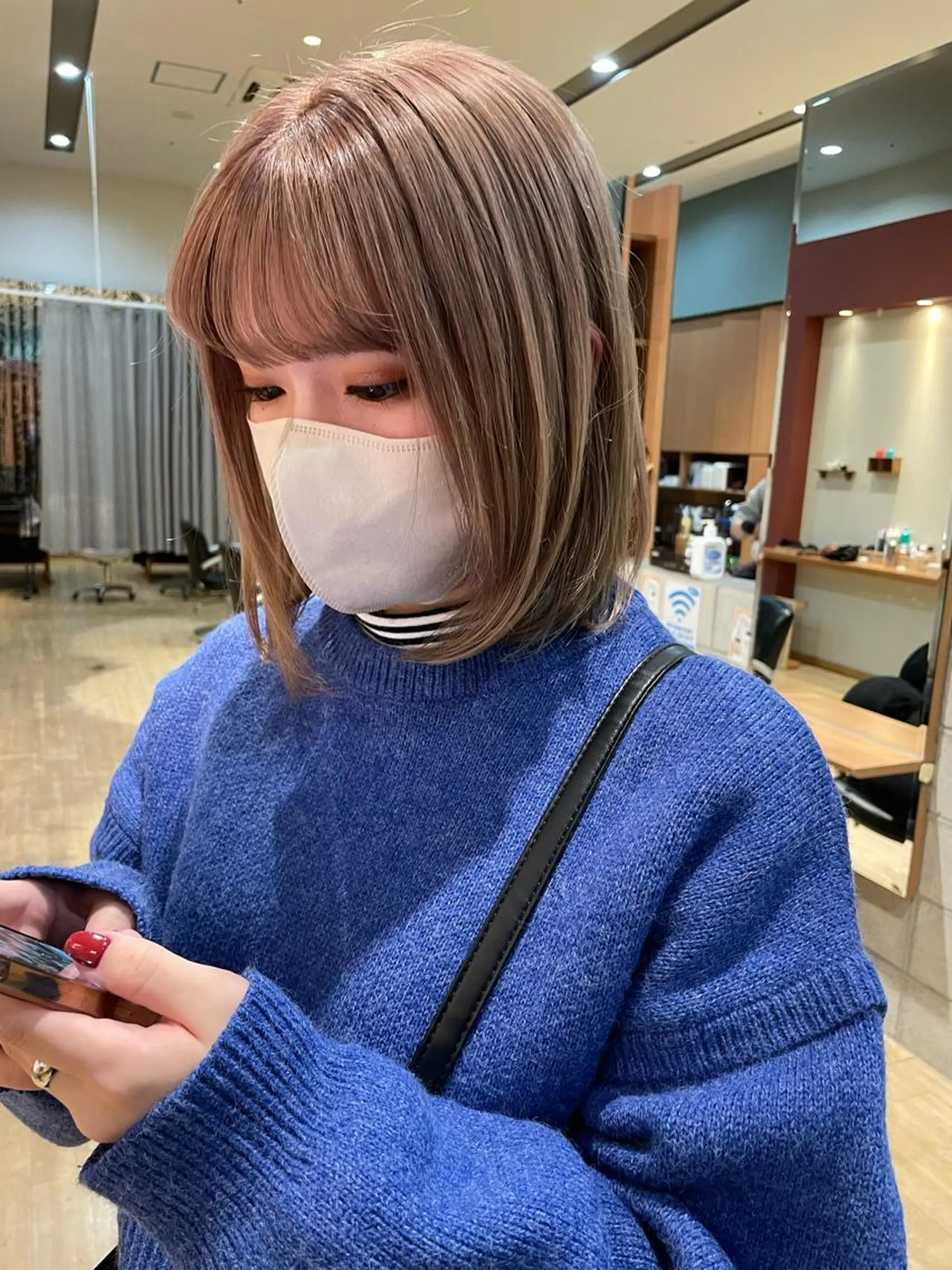 ミディアム カラー i.+sapporo所属・ショート/レイヤー /札幌/小山内のヘアスタイル