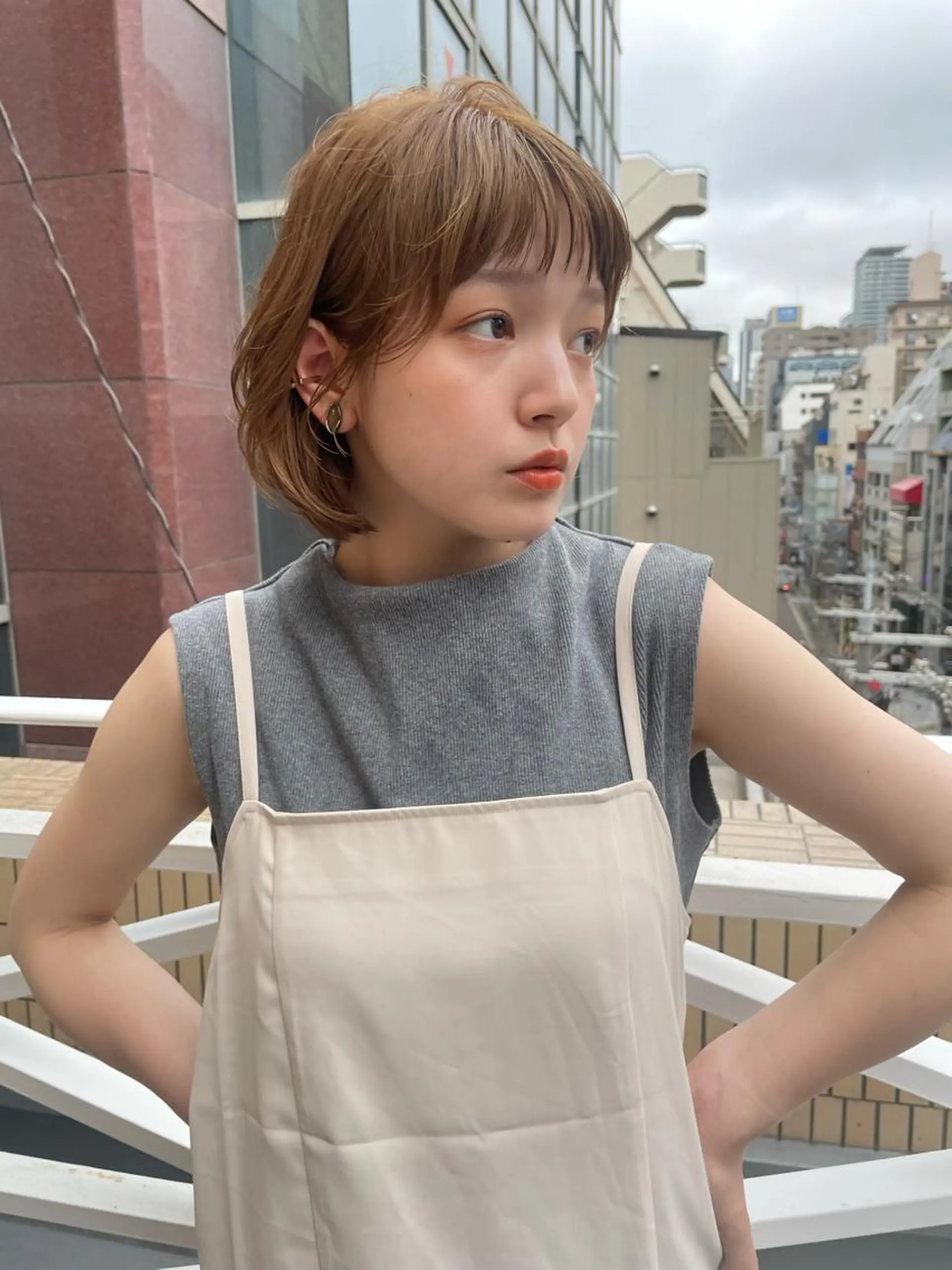 ショート カラー ショート/ボブ専門 宮脇美奈/南船場のヘアスタイル