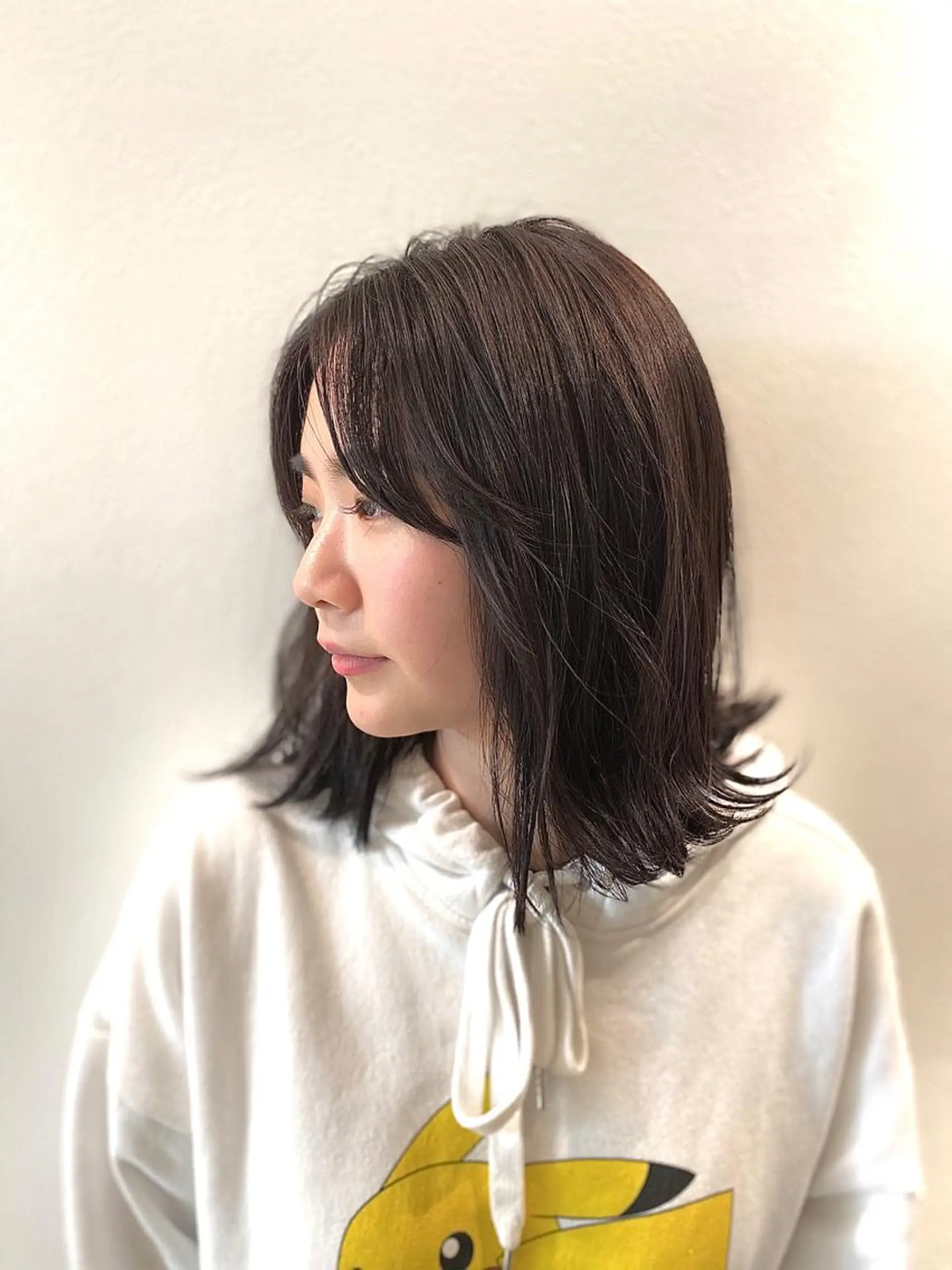ミディアム カラー カット ヘアカラー トリートメント 平田 健一のヘアスタイル