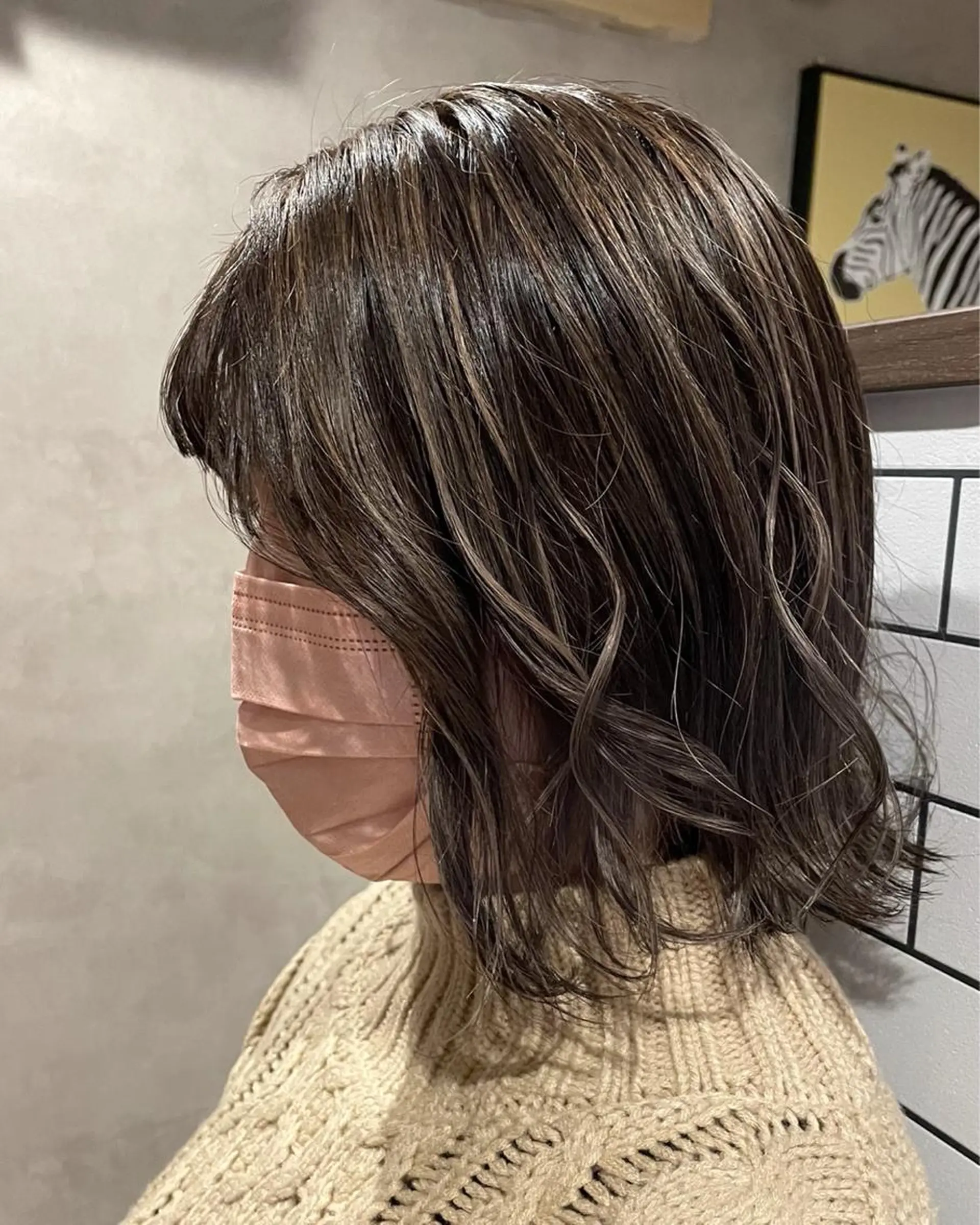 ミディアム ハイライト 赤味消しcolor 🥣♡Ayaのヘアスタイル