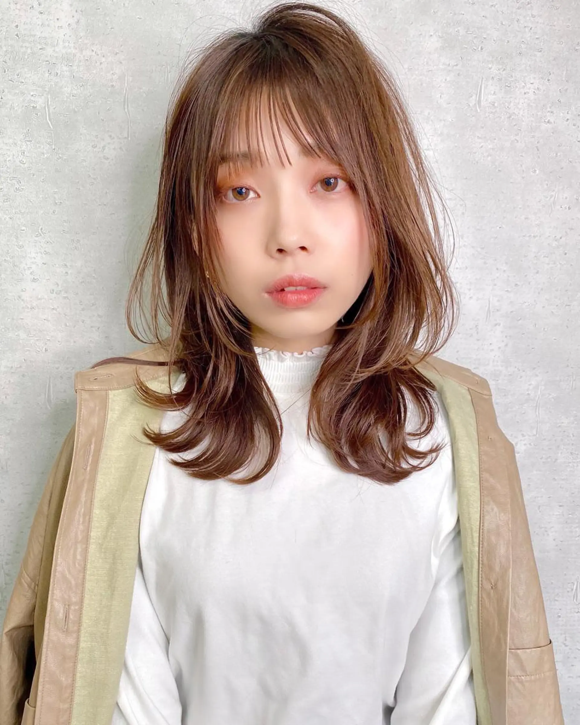 ミディアム カラー 似合わせレイヤー 🇰🇷荒木洋文のヘアスタイル