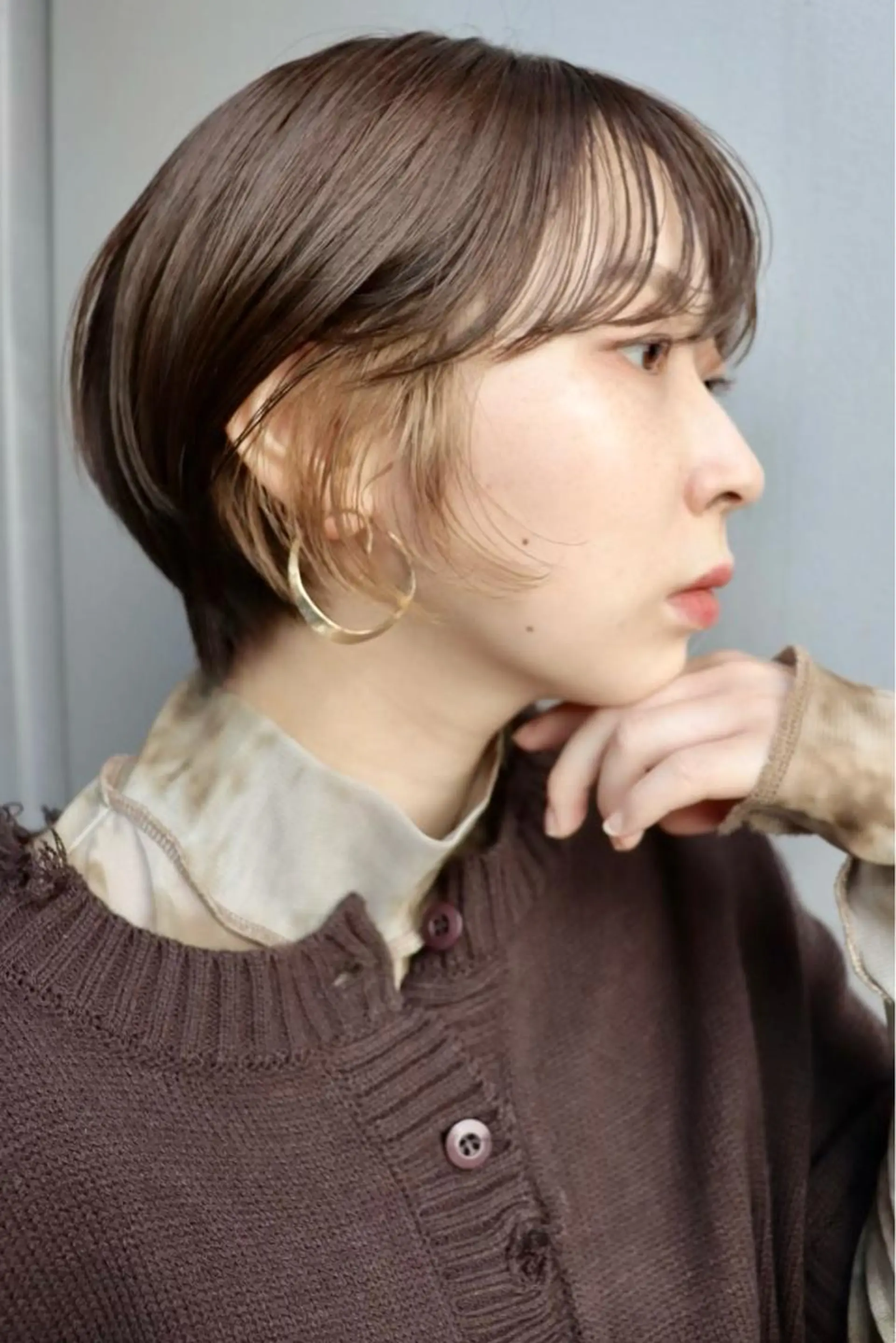 ショート カラー ベージュカラー インナーカラー カラー/レイヤー/ 髪質改善/PAAQのヘアスタイル