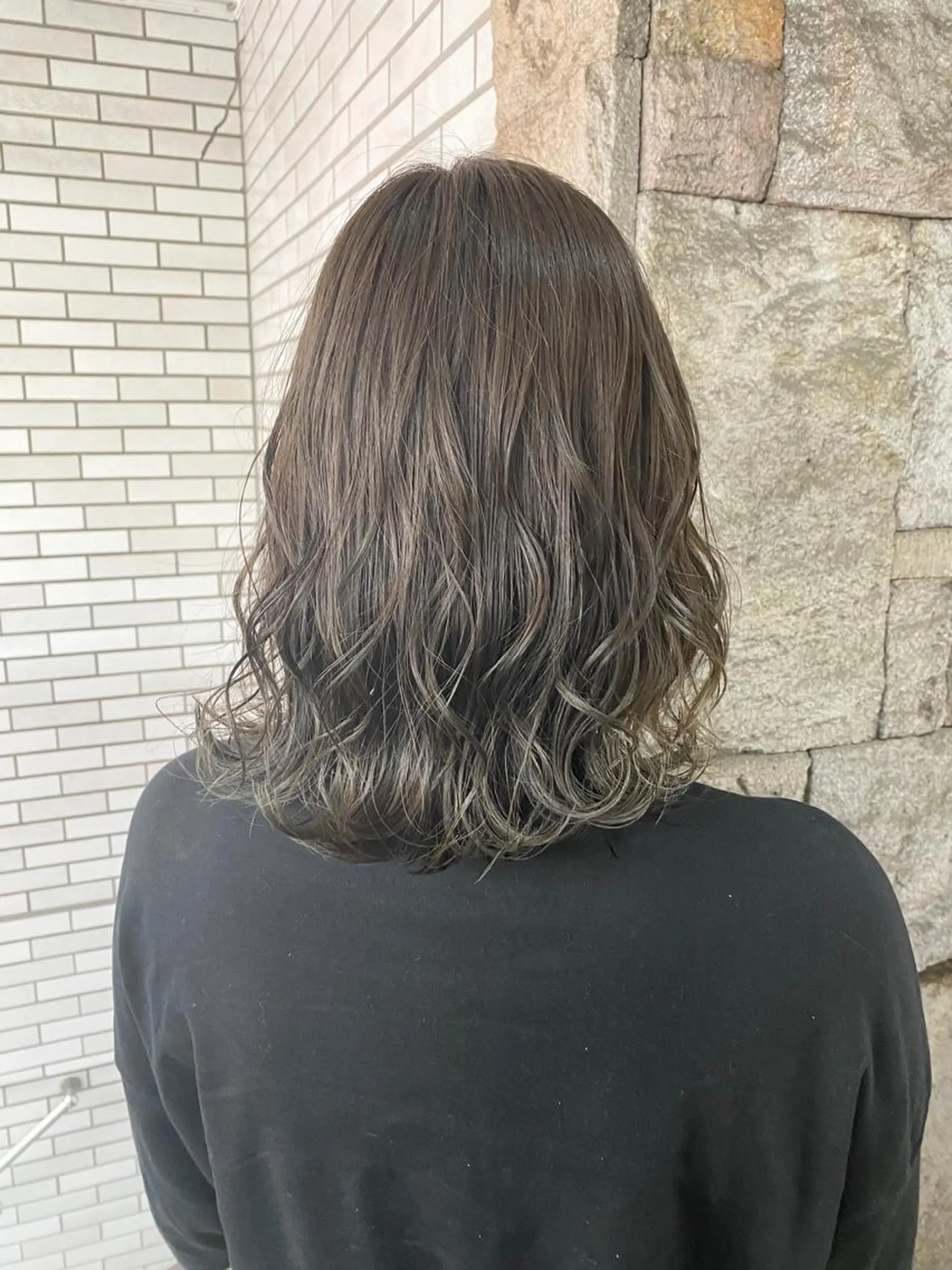 ミディアム カラー グレージュ ヘアカラー トリートメント 【PRIMAL】萩原 凌のヘアスタイル