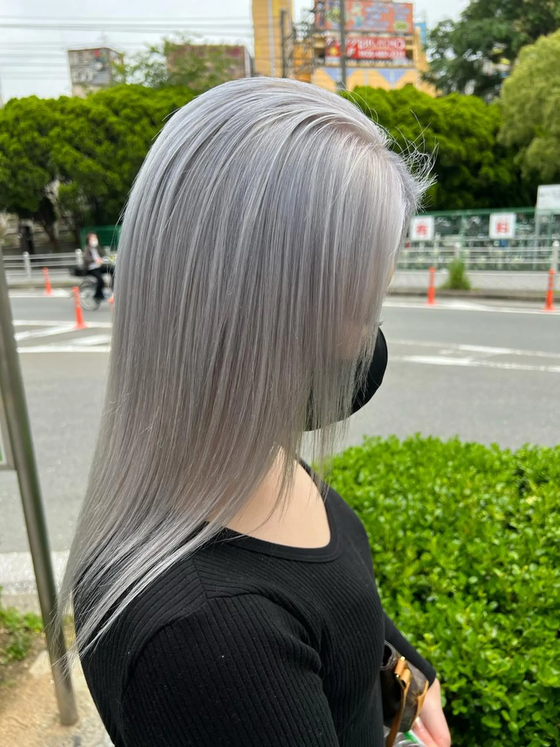 ロング カラー mimiiy梅田 中崎町ハイトーンのヘアスタイル