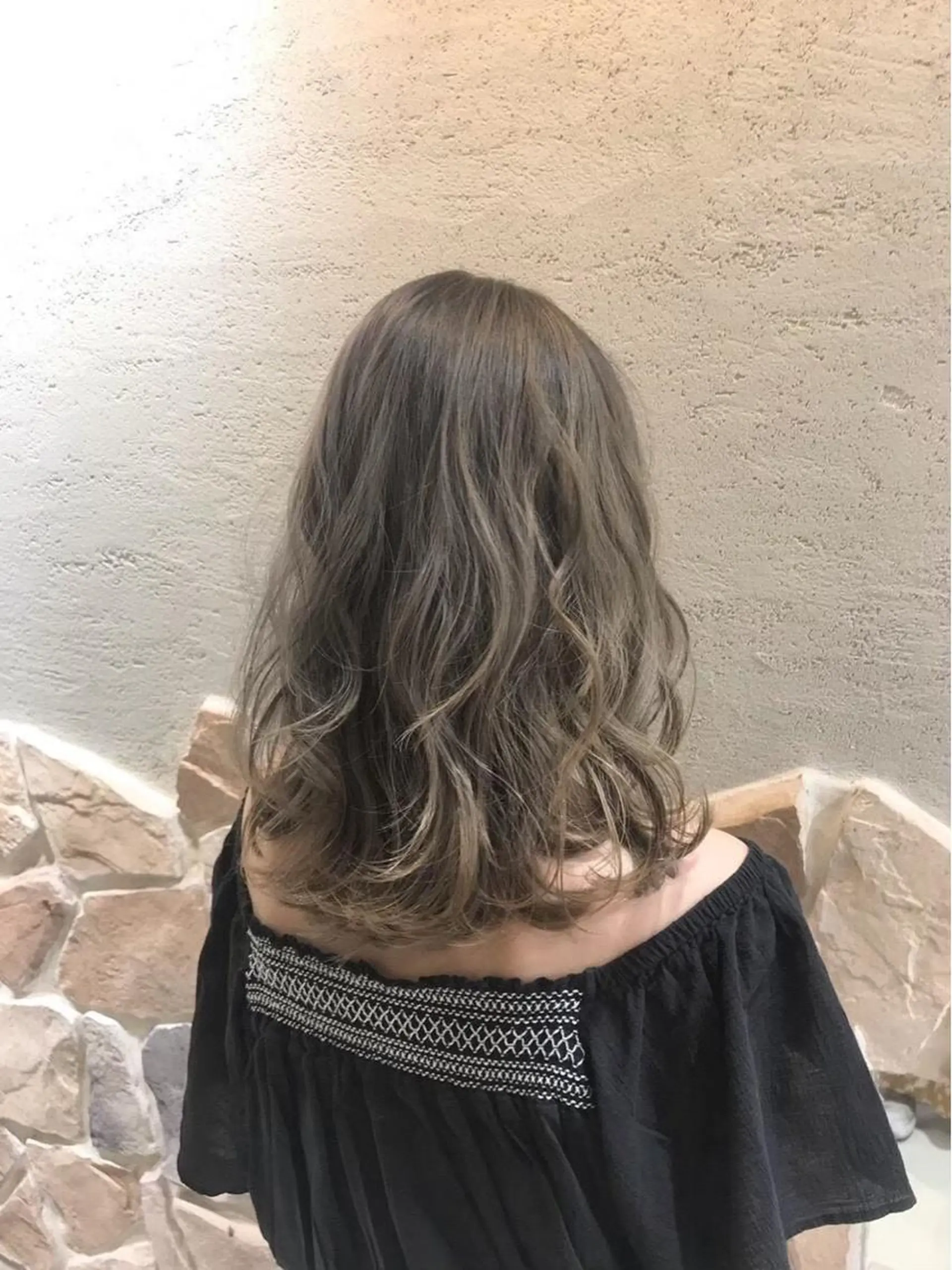 セミロング カラー 🌟秋葉原🌟 松永勝之のヘアスタイル