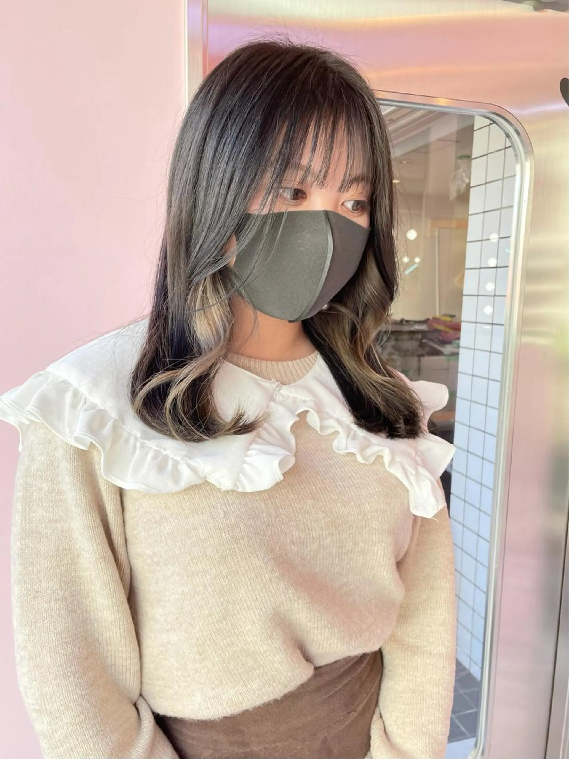 ミディアム カラー 心斎橋/ブリーチ minamiのヘアスタイル