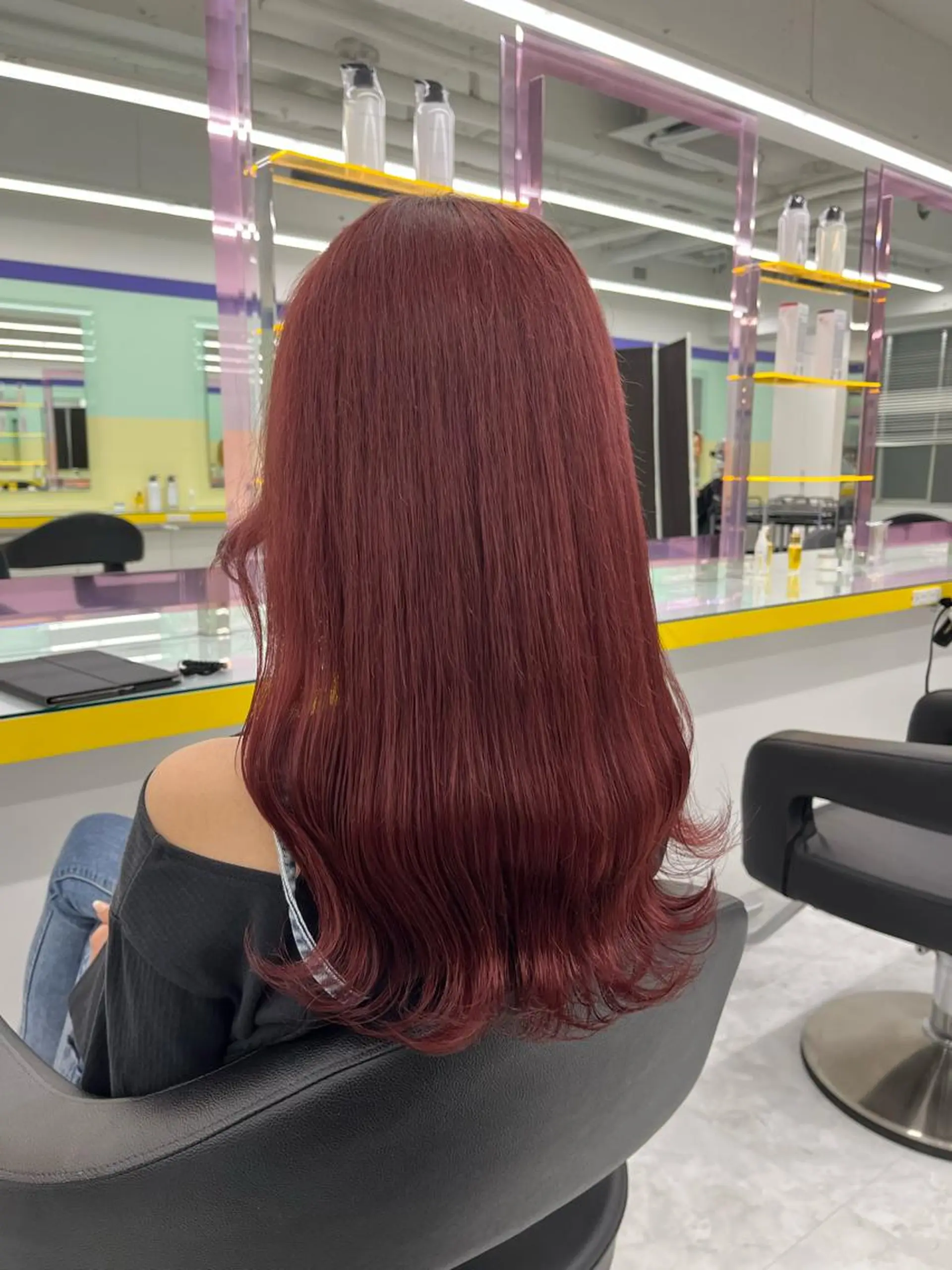 ロング ヘアカラー トリートメント ヘッドスパ ヘアセット 🌿透明感カラー‪ 縮毛矯正✨かずきのヘアスタイル
