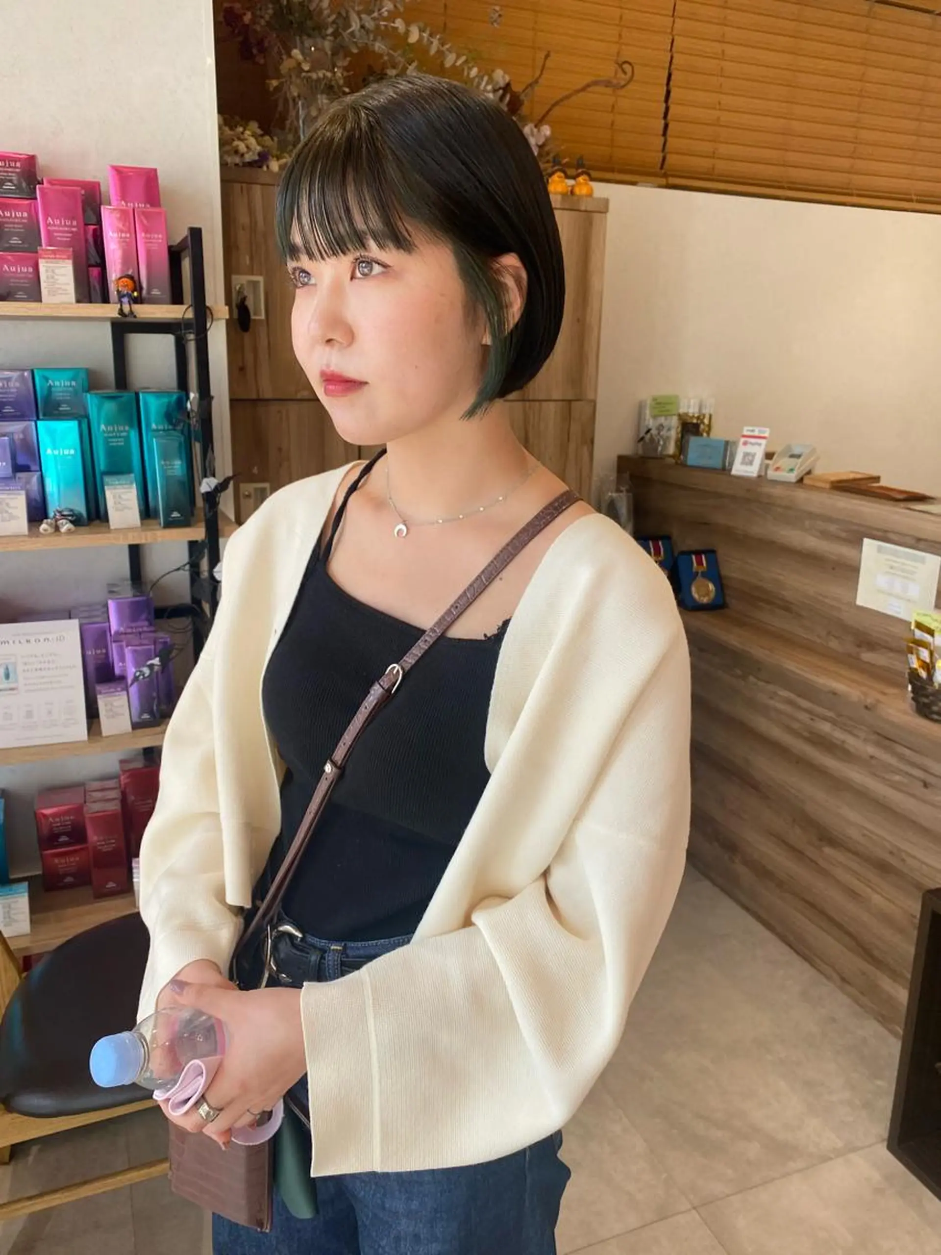 ショート カラー オリーブカラー カット ヘアカラー パーマ指名No1 /namiのヘアスタイル