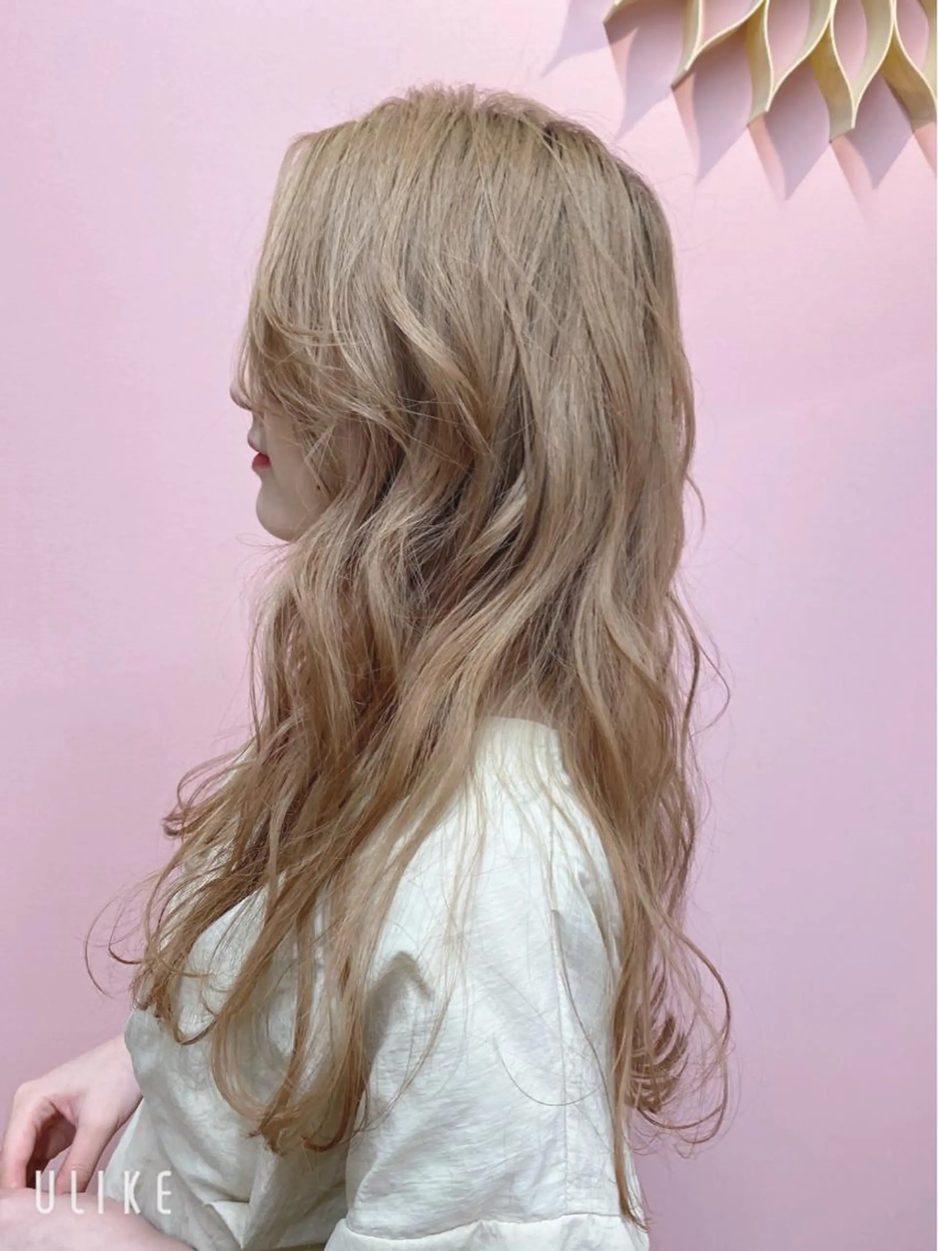 セミロング カラー ヘアアレンジ ヘアカラー トリートメント 得本 ゆきのヘアスタイル