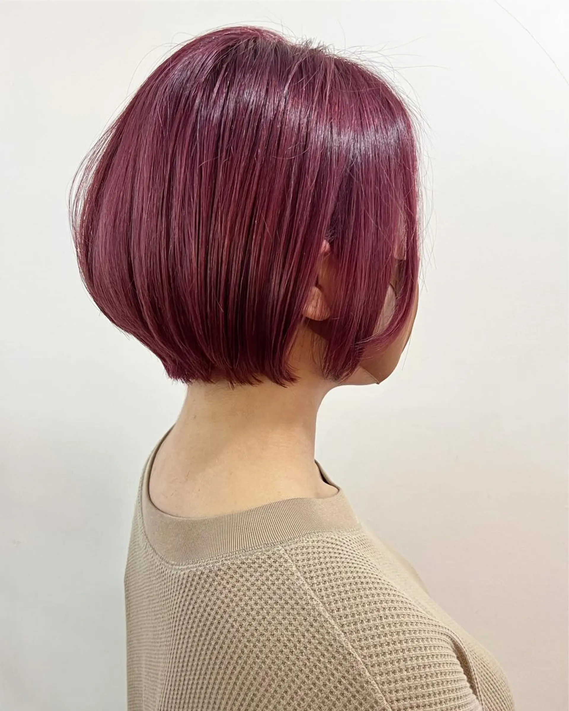 ショート カラー ピンクカラー カット ヘアカラー フラム所属・WATANABE MISAKIのヘアスタイル