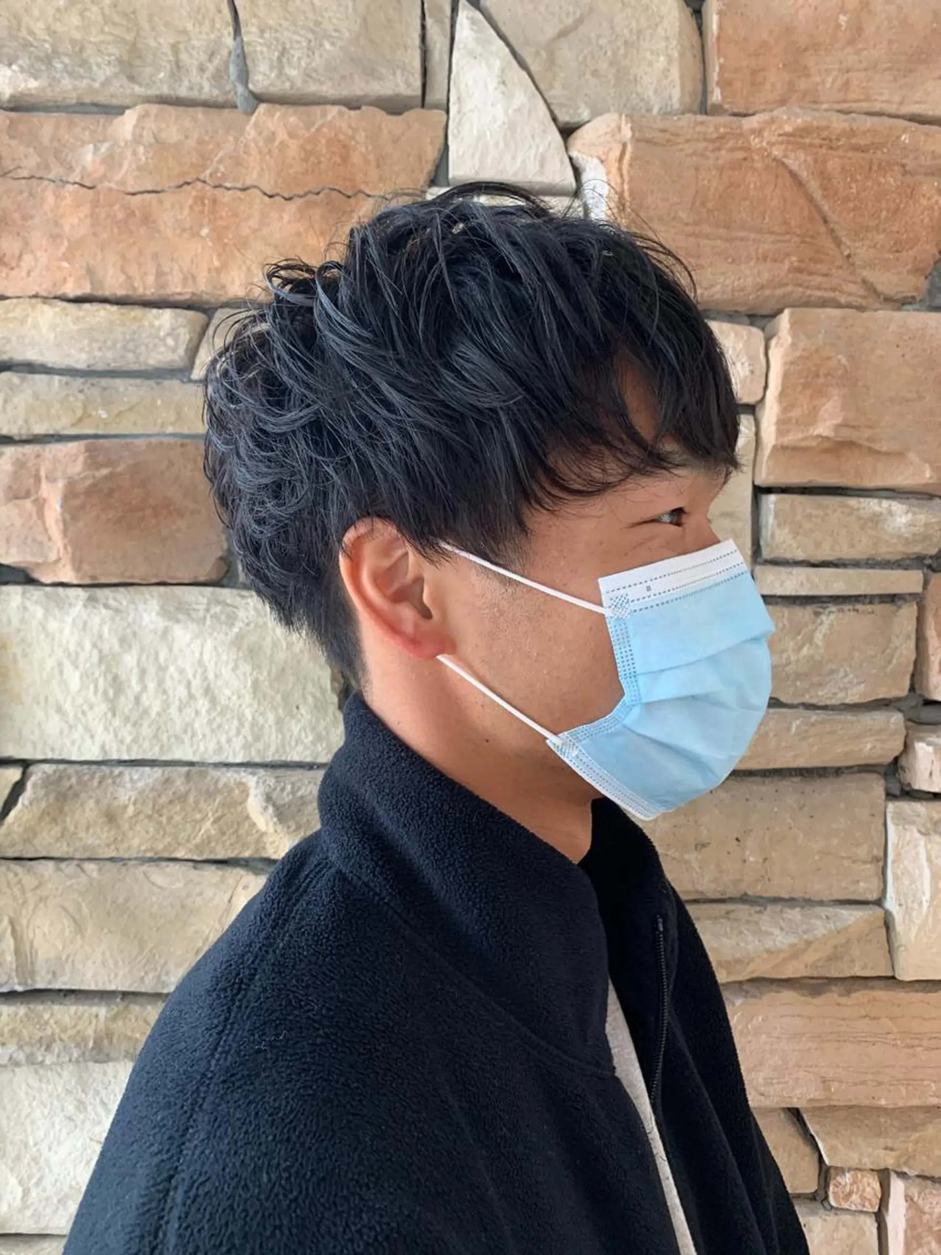 メンズ カット パーマ 柏本 果菜のヘアスタイル