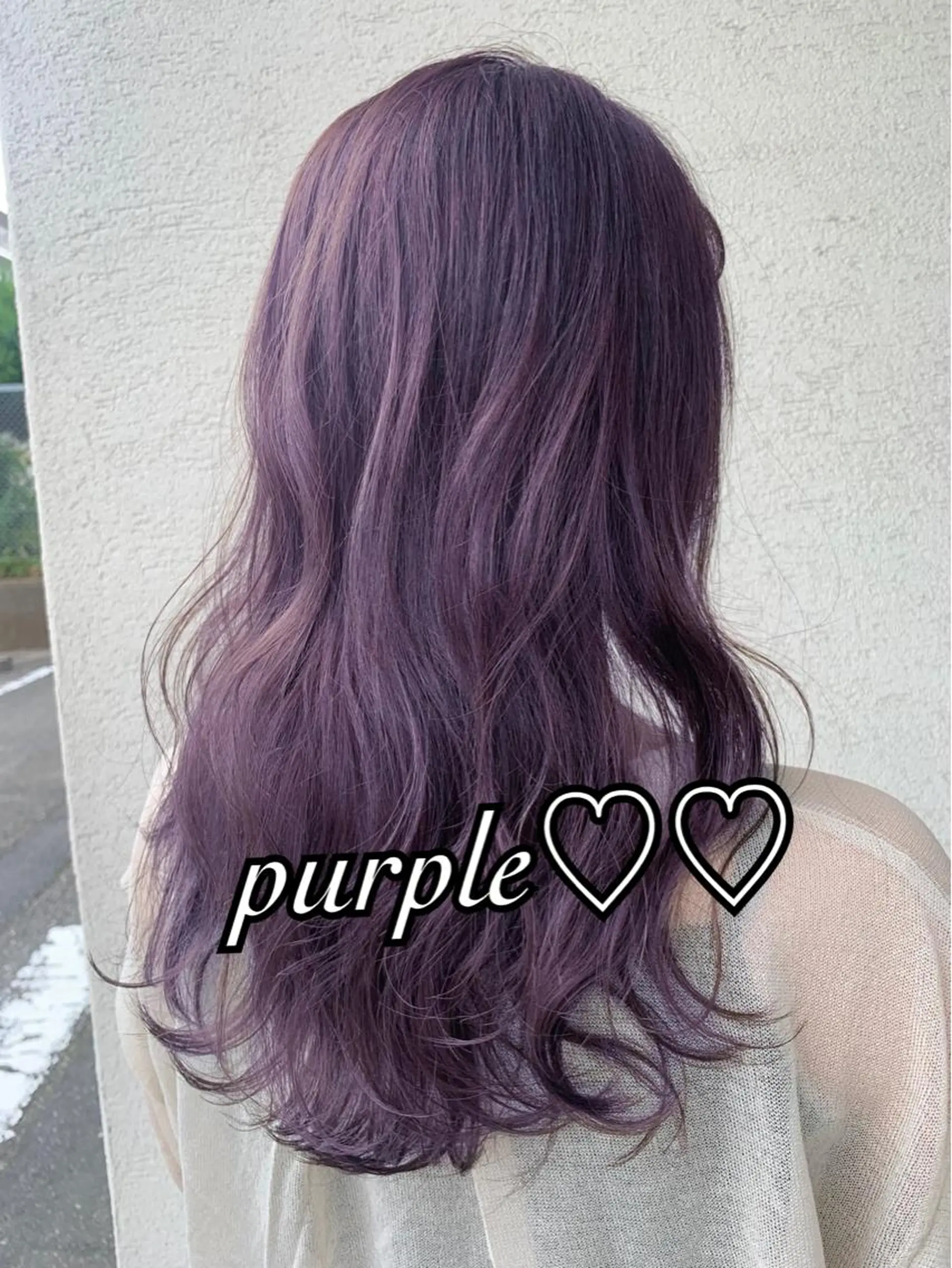 ロング カラー ダブルカラー パープルカラー Dia✂︎ 高澤優希のヘアスタイル