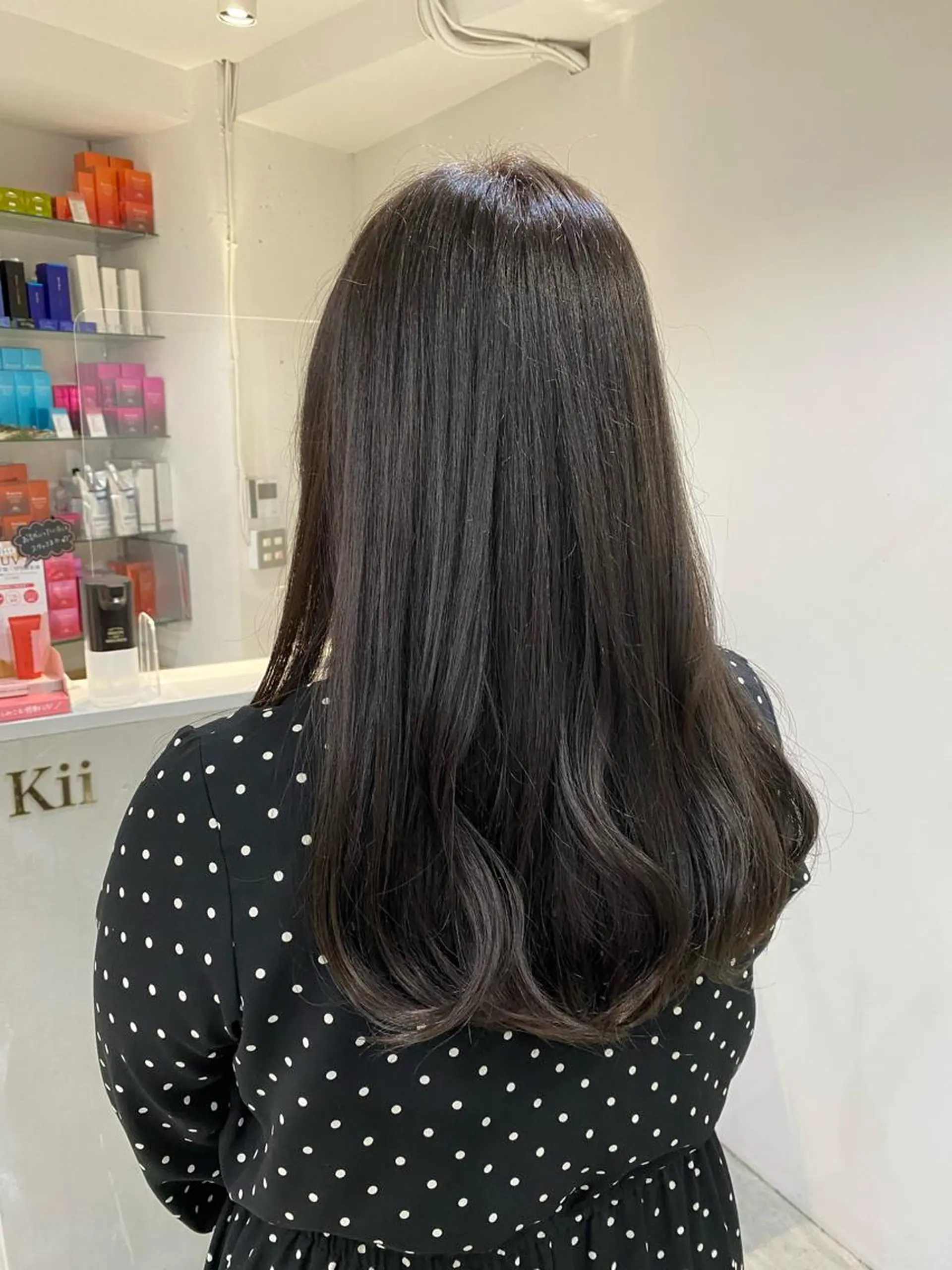 ロング カラー アッシュ 透明感カラー 中西 きょうかのヘアスタイル