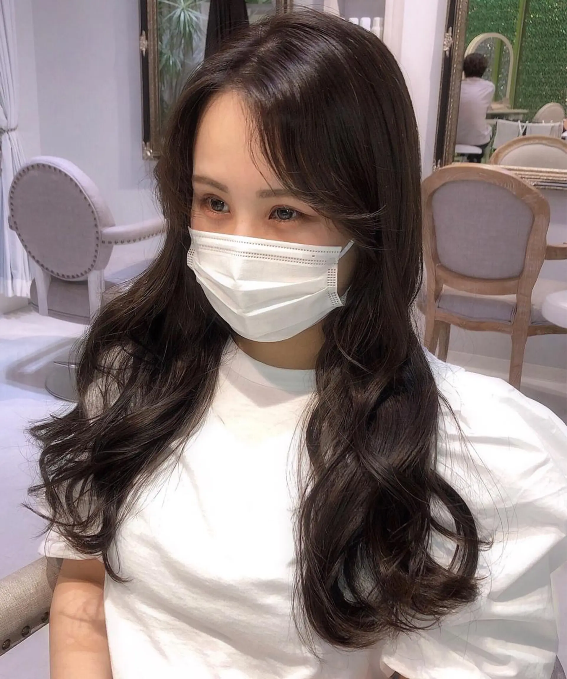 ロング カラー ヘアアレンジ 透明感カラー 関谷 あいみのヘアスタイル