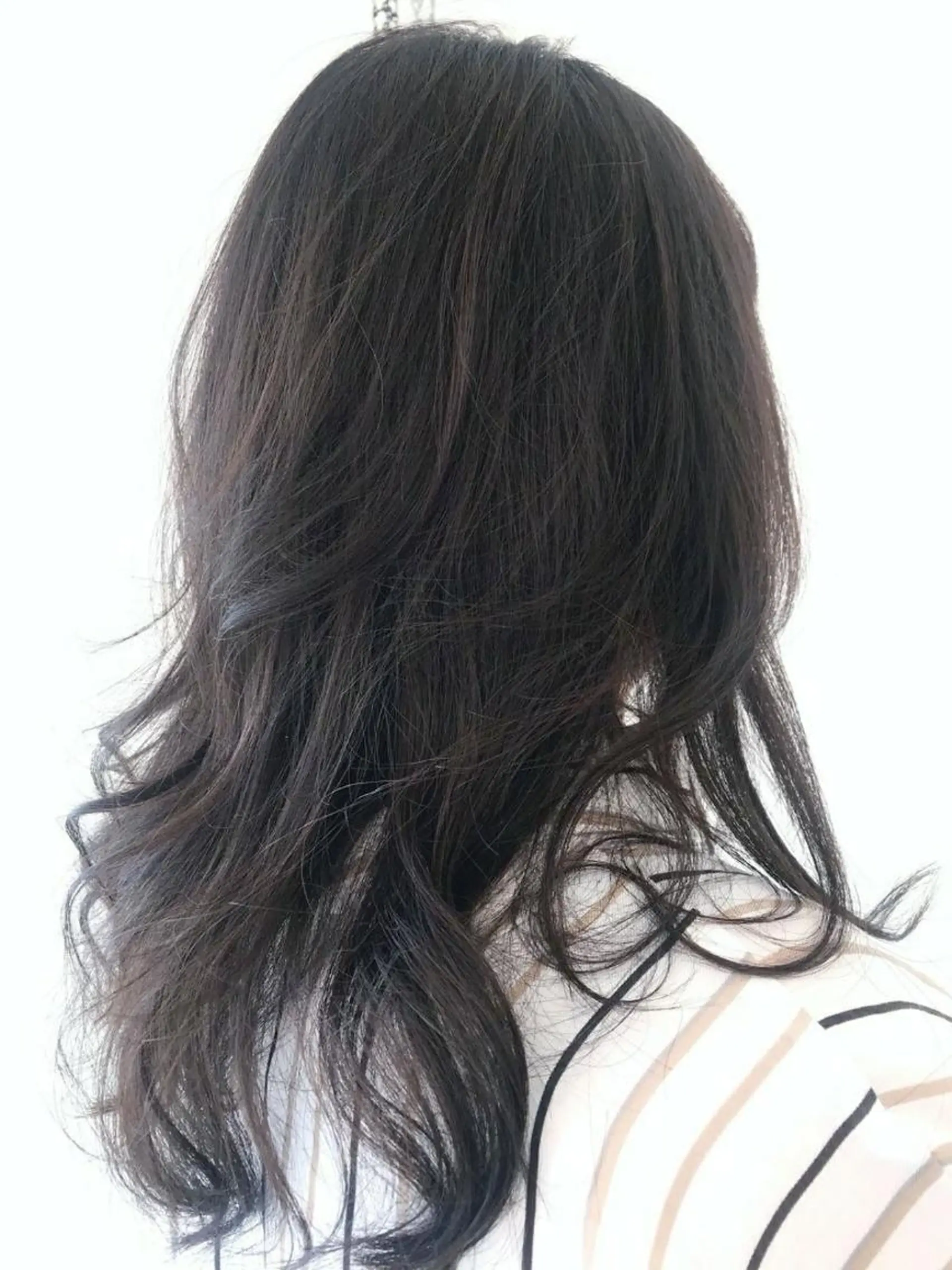 ロング カラー ダークグレー ロング 髪質改善/ハイライト 小林秀樹のヘアスタイル