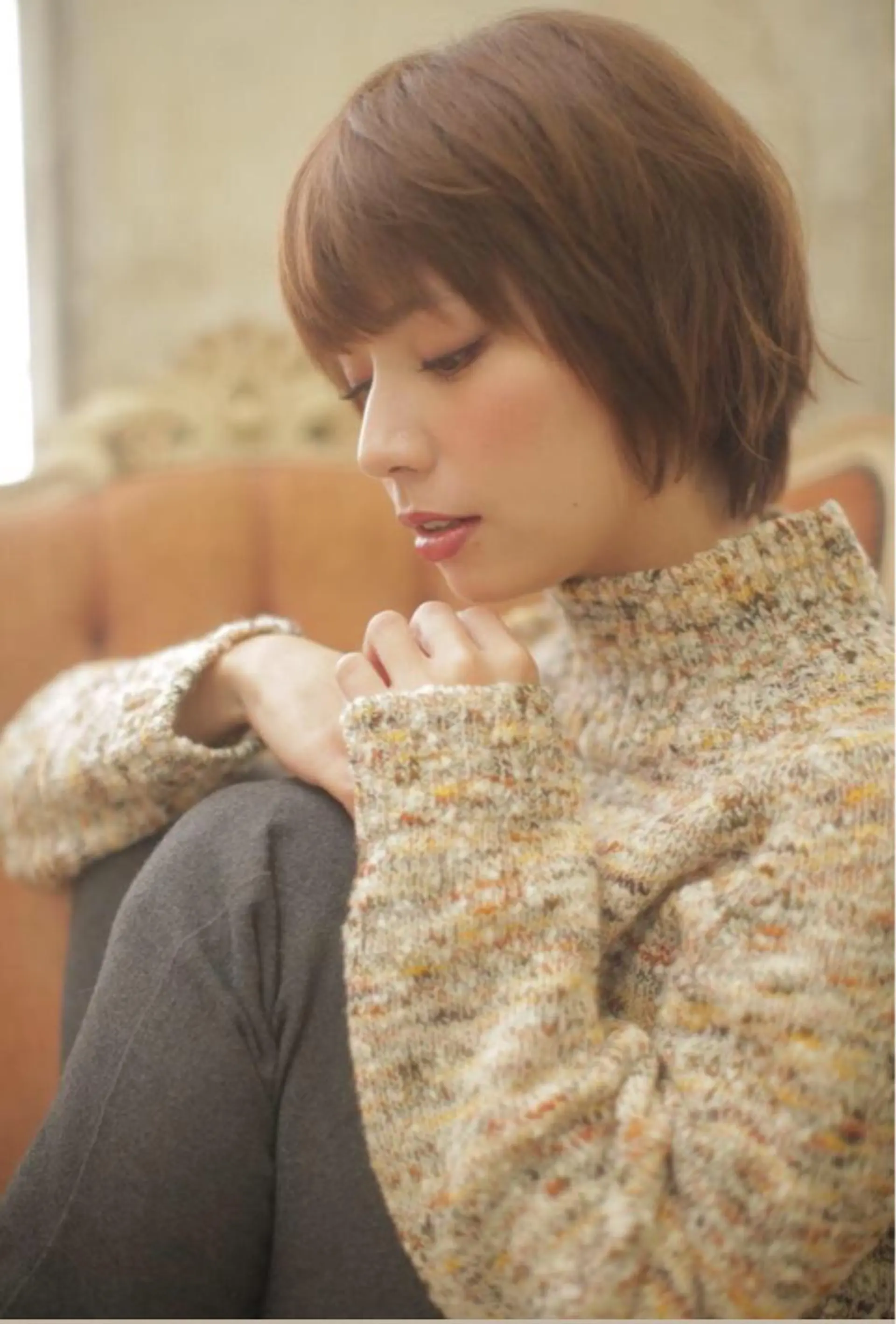 ショート カラー エイトウメダ 店長 稲尾友則のヘアスタイル