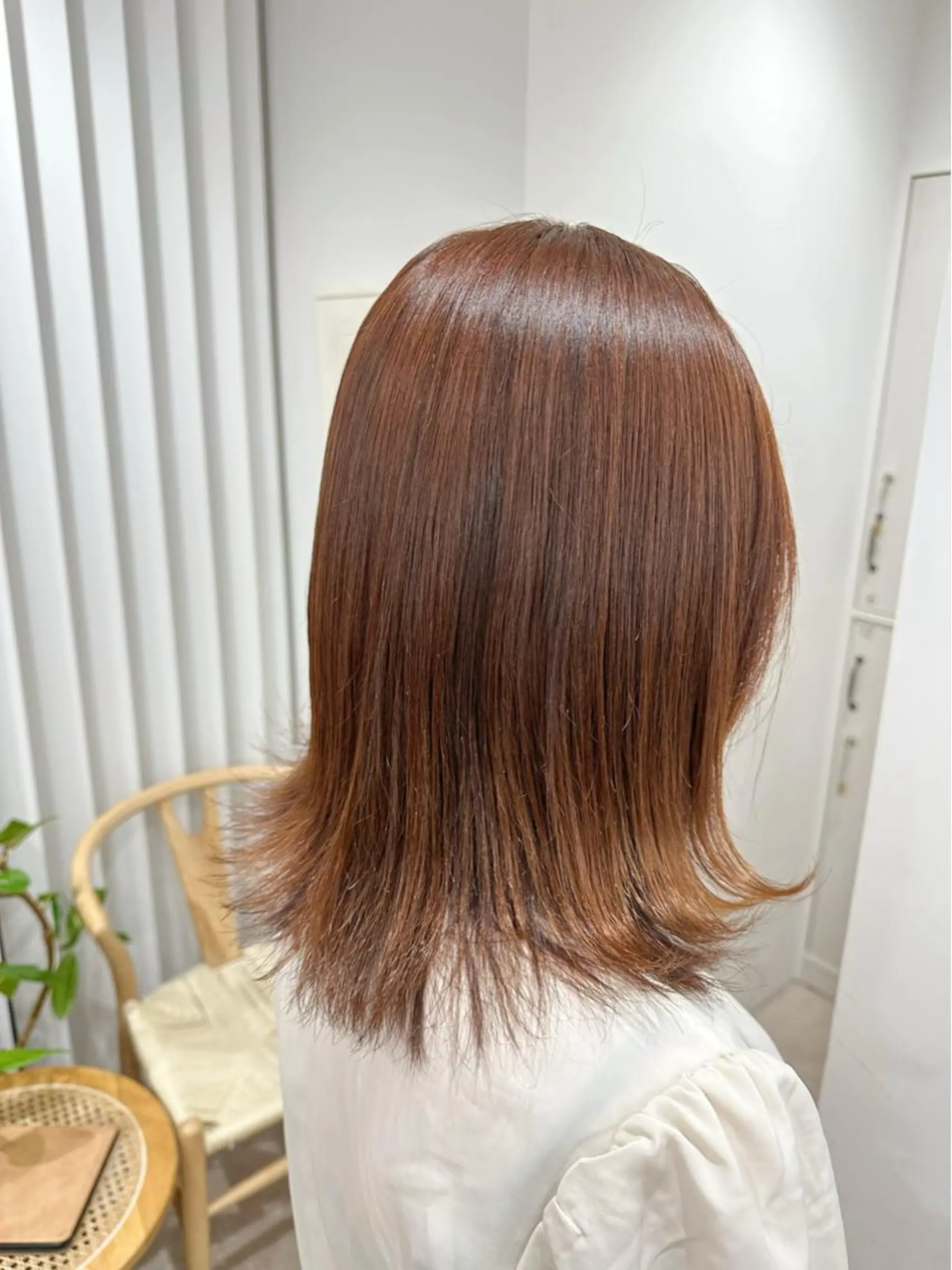 ミディアム オレンジブラウン 💖🌷越後 遥🌷💖のヘアスタイル