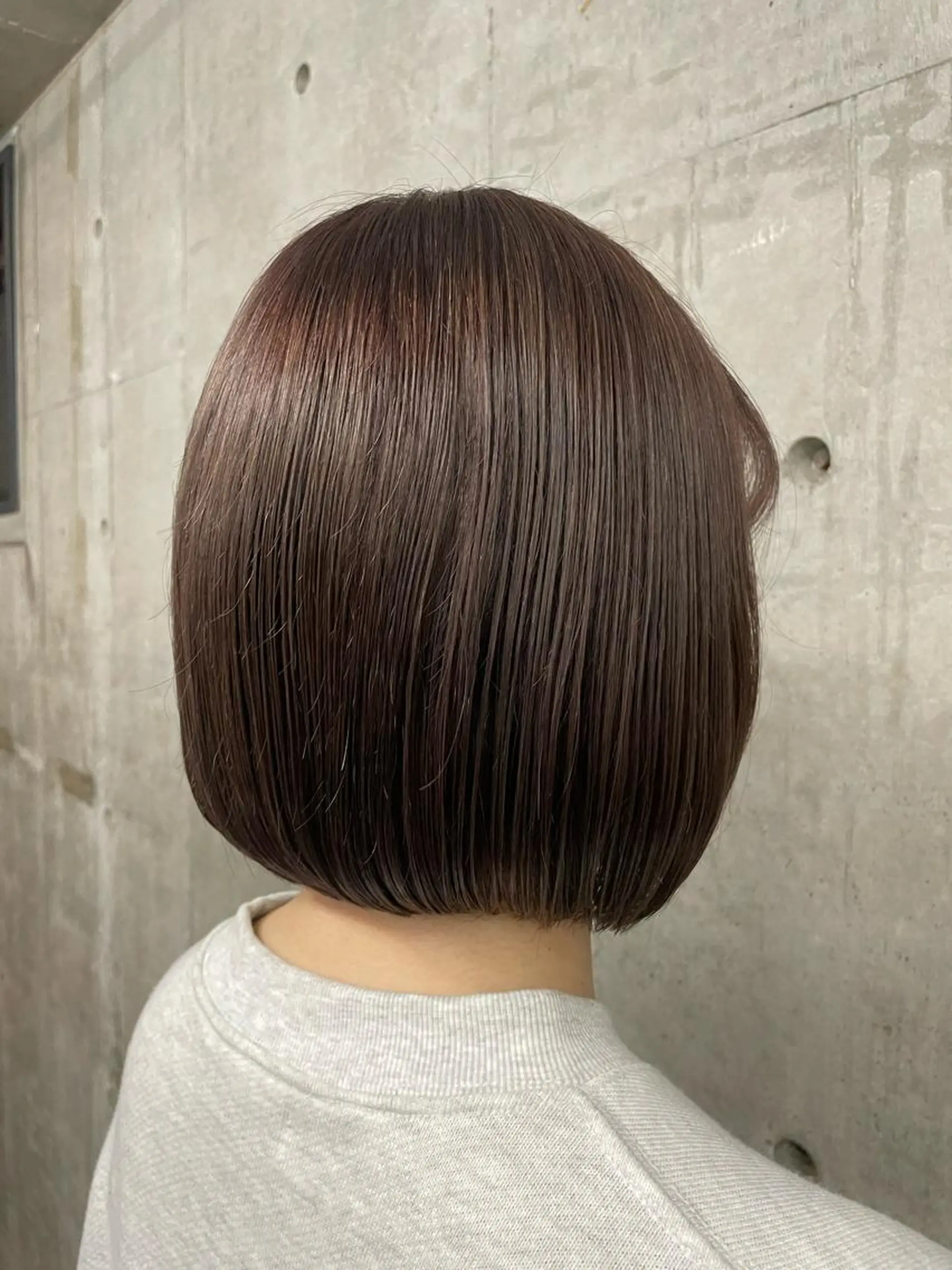 ミディアム カラー カット ヘアカラー トリートメント ボブ/透明感カラー EMIRIのヘアスタイル