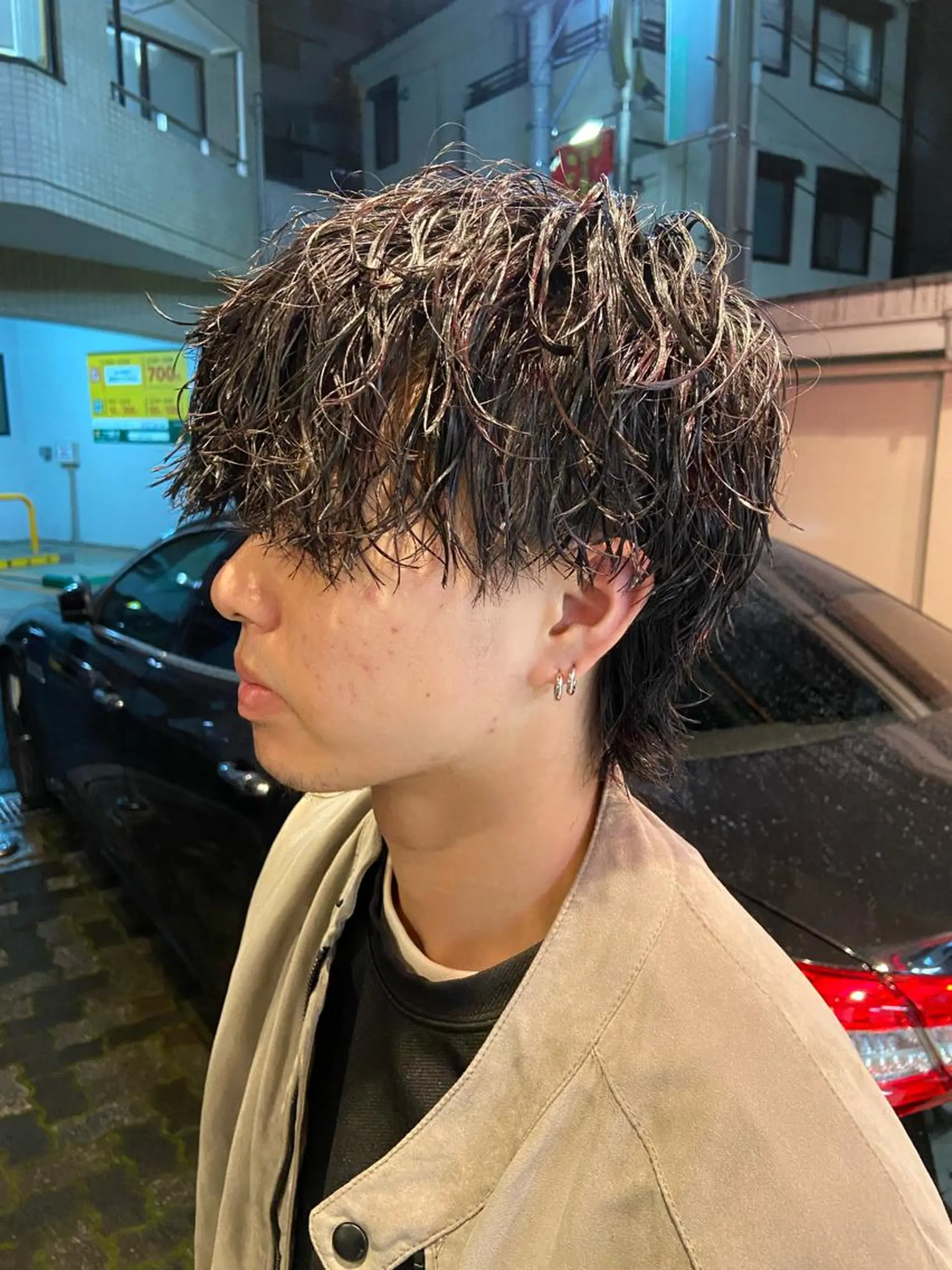 ミディアム パーマ メンズ カット パーマ FM【エフエム】HAVANA所属・💈圧倒的メンズ特化 明大前美容師💈のヘアスタイル