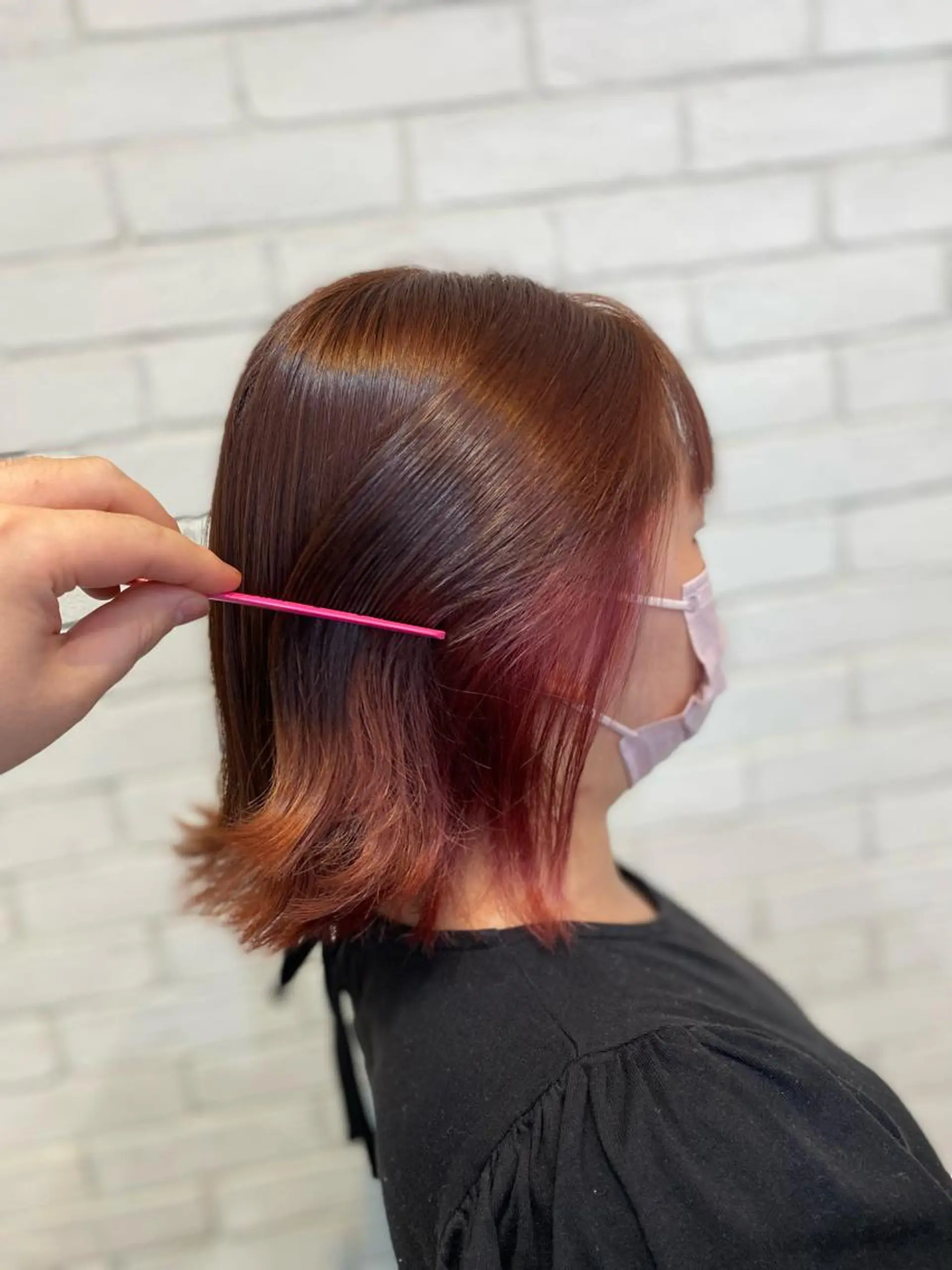 ショート カラー ヘアカラー ヨシダ フミノリのヘアスタイル