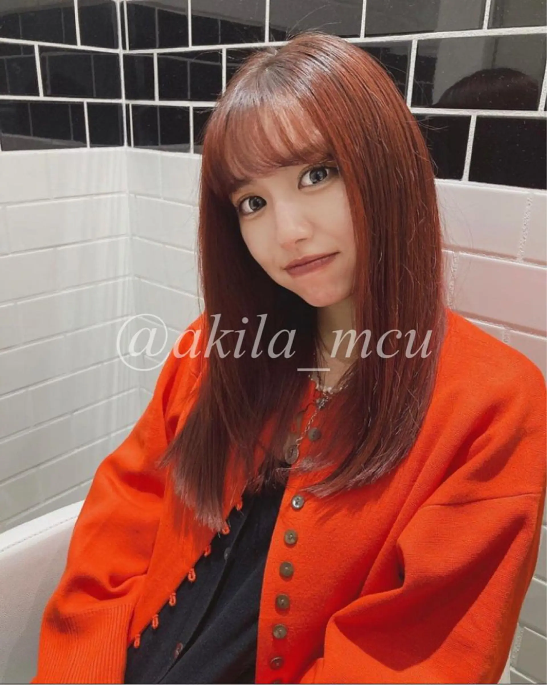 ロング カラー ヘアアレンジ エグチ アキラのヘアスタイル