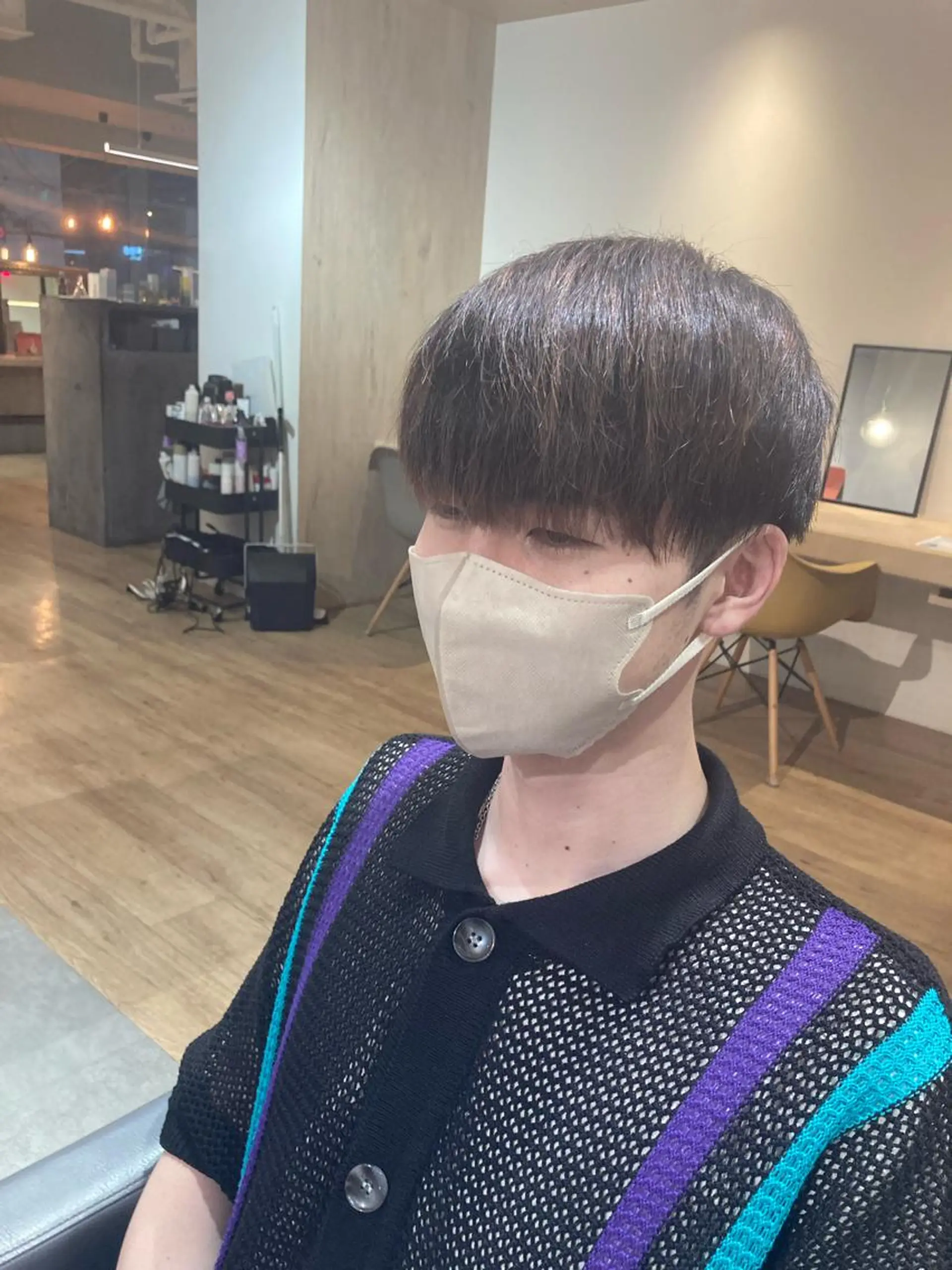 メンズ マッシュ カット パーマ メンズ特化美容師 熊田 鼓汰郎のヘアスタイル