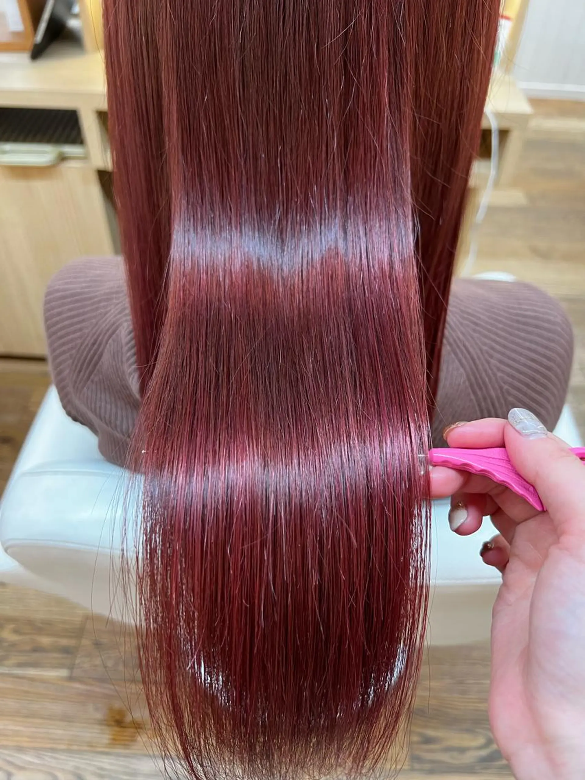 ロング カラー ヘアカラー トリートメント ✂︎HITOMI ✂︎のヘアスタイル