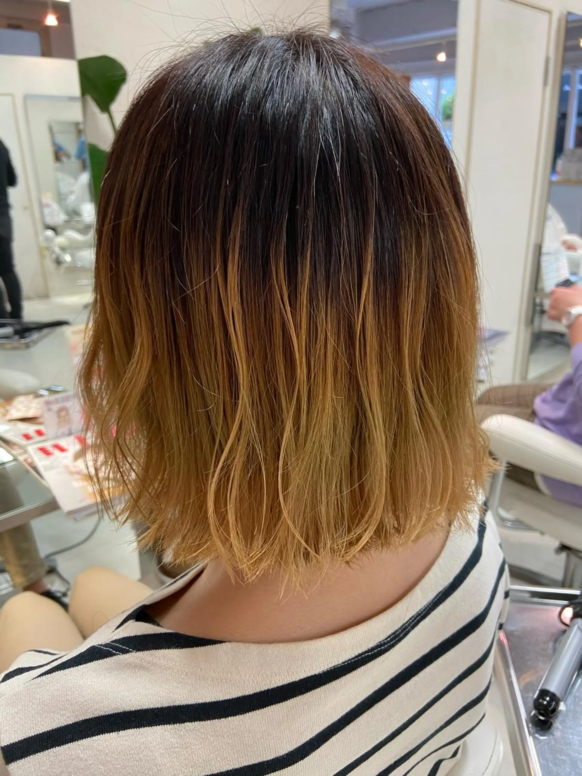 ミディアム ヘアカラー 菊地 美憂のヘアスタイル