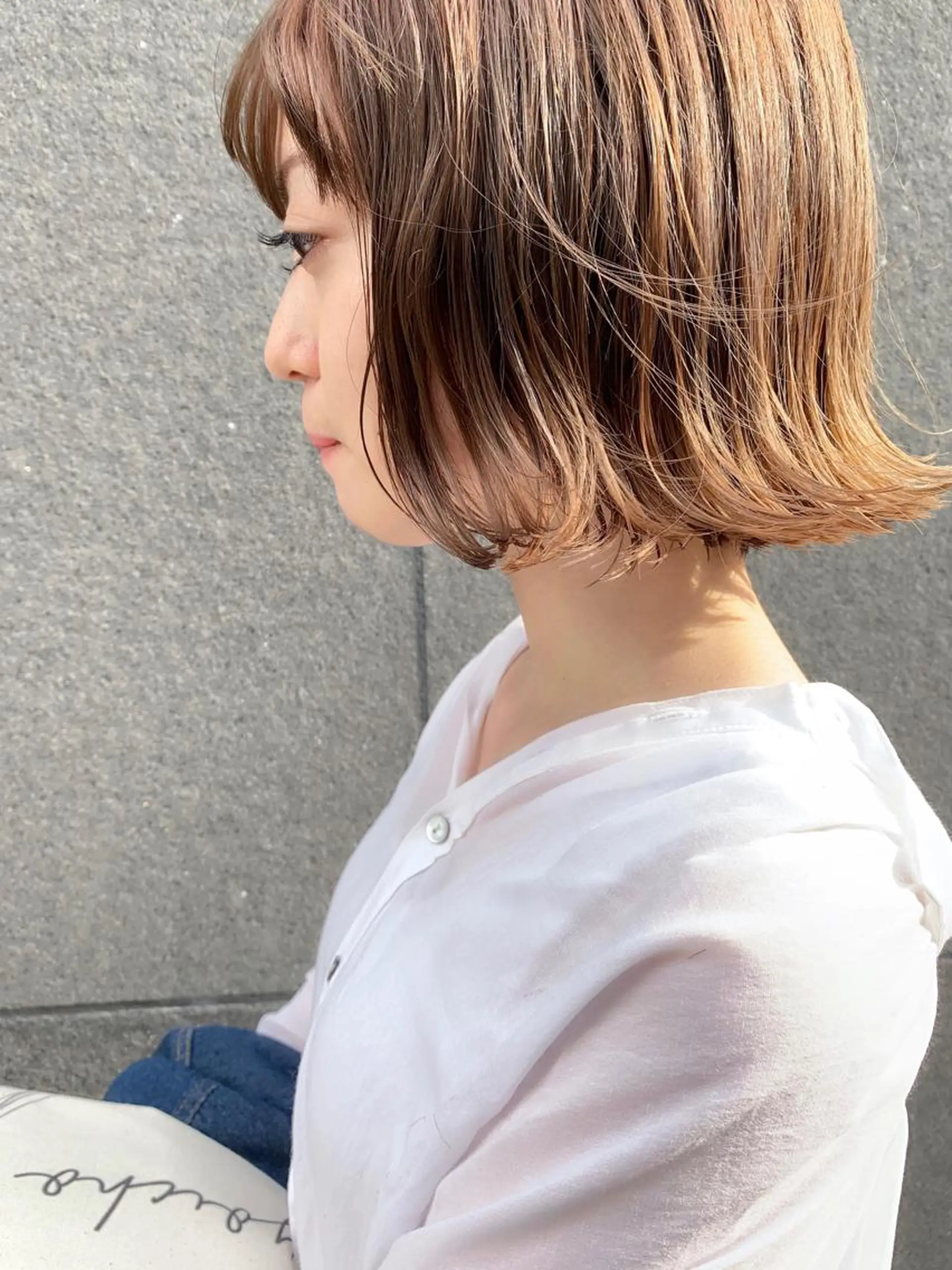 ショート カラー ベージュカラー カット ヘアカラー トリートメント tension 【テンション】のヘアスタイル