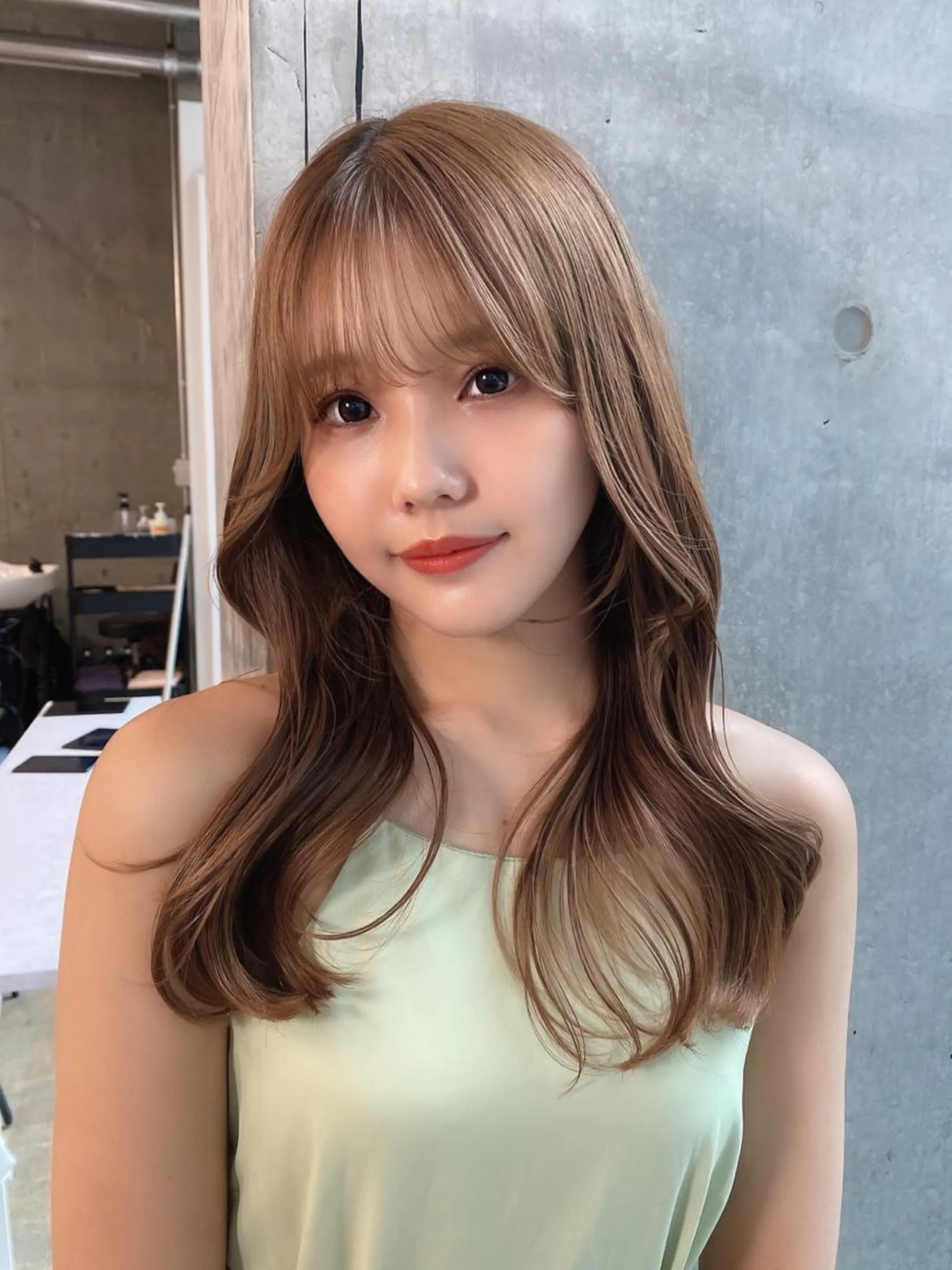 ロング カット ヘアカラー 縮毛矯正 トリートメント SALOWIN原宿AROA店所属・顔まわり神カット✂︎ 齋藤雄大【原宿】のヘアスタイル