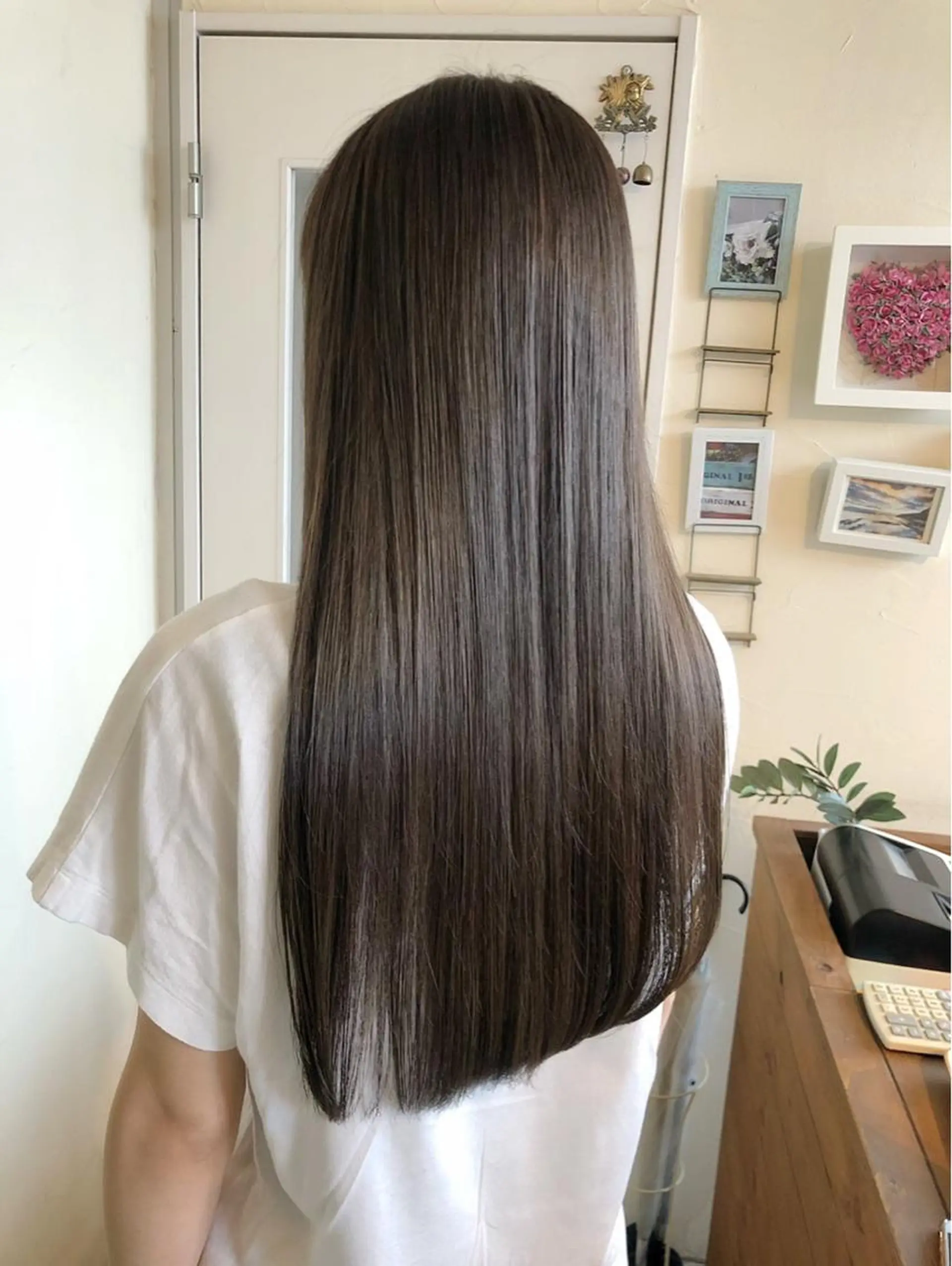 ロング カット 縮毛矯正 高山 滉太のヘアスタイル