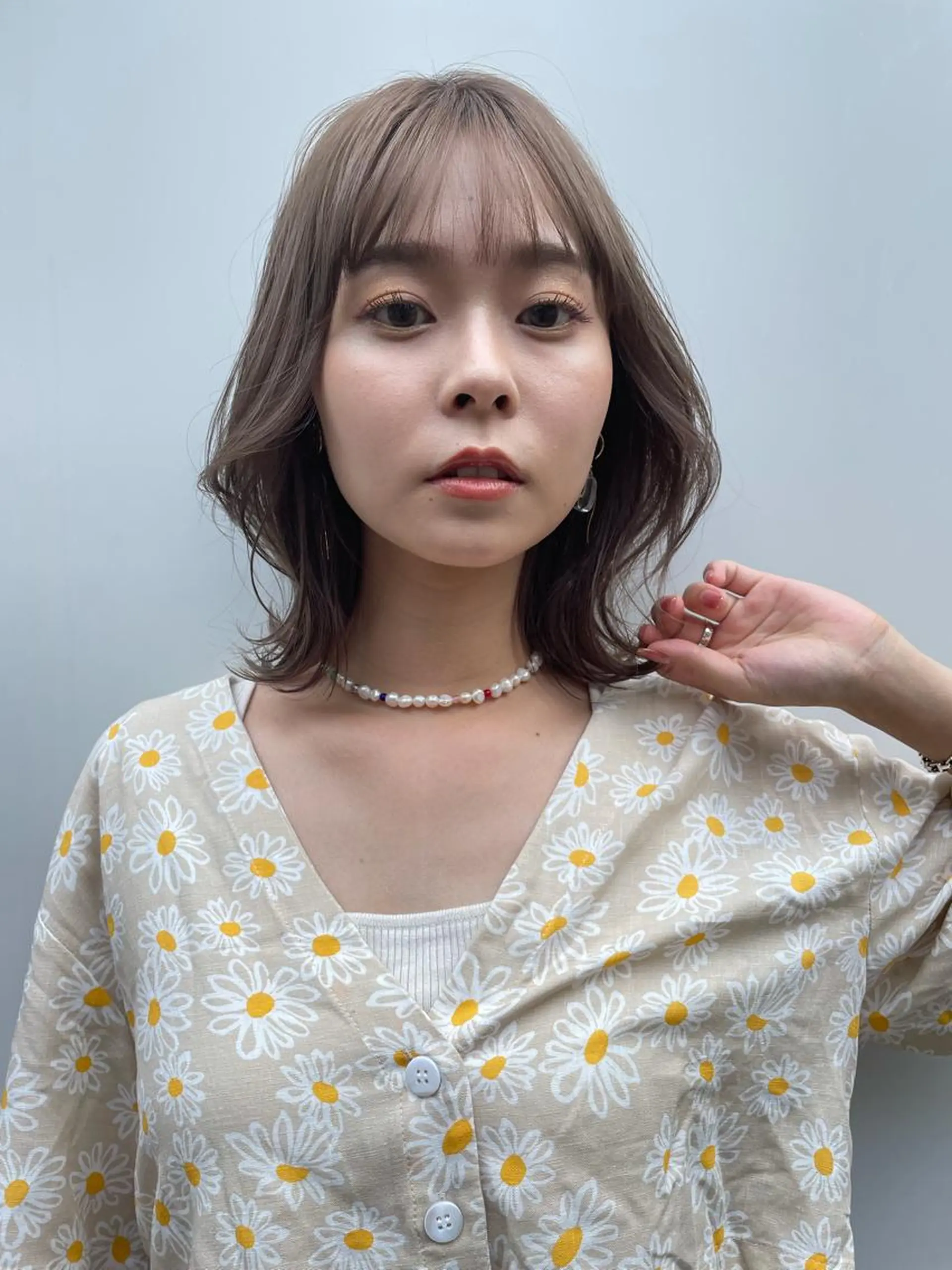 ミディアム カラー ボブ くびれヘア 卒業式受付中🌻 肥田亜沙美のその他イメージ