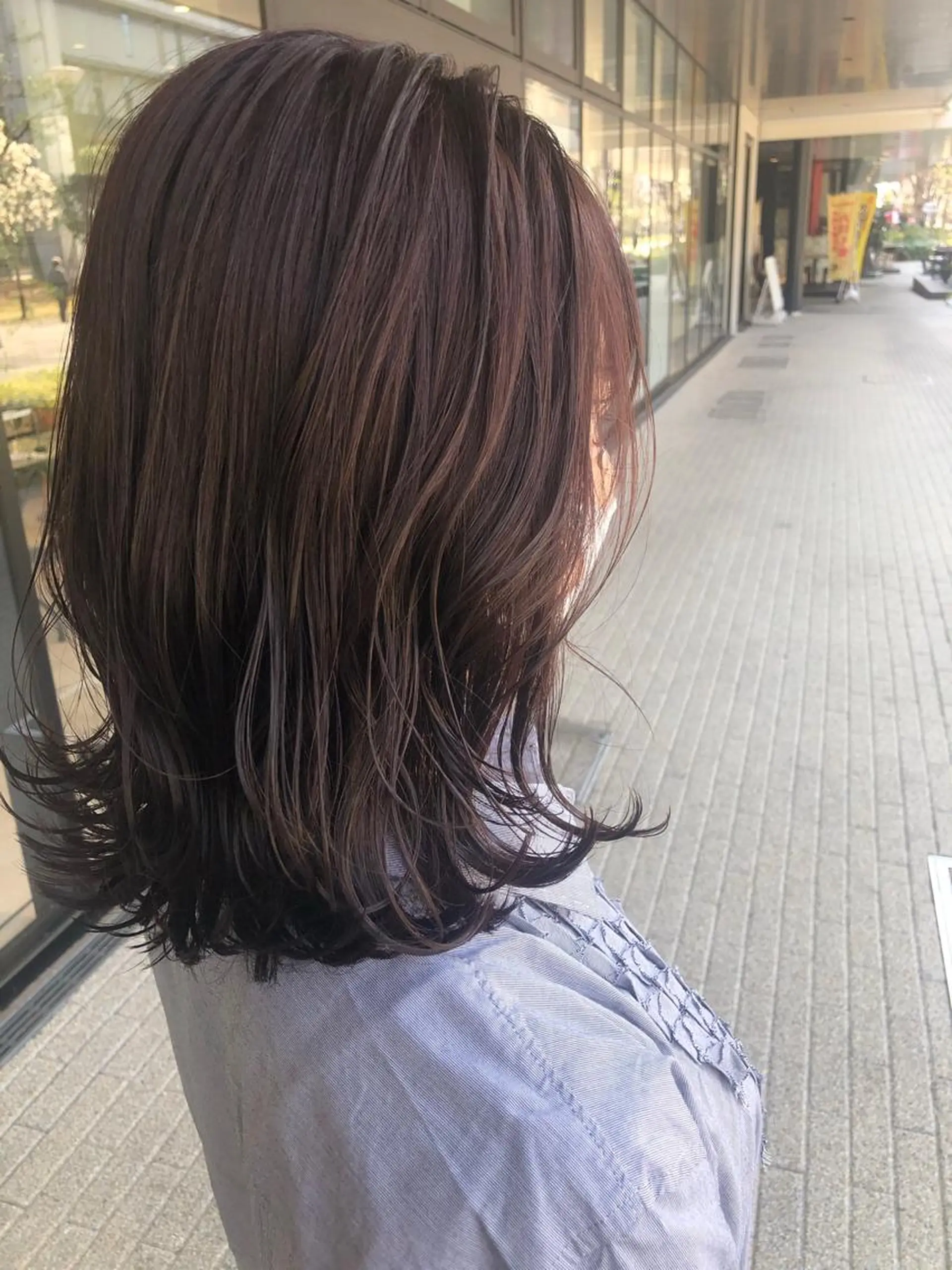ミディアム カット ヘアカラー トリートメント 金森 斗夢のヘアスタイル