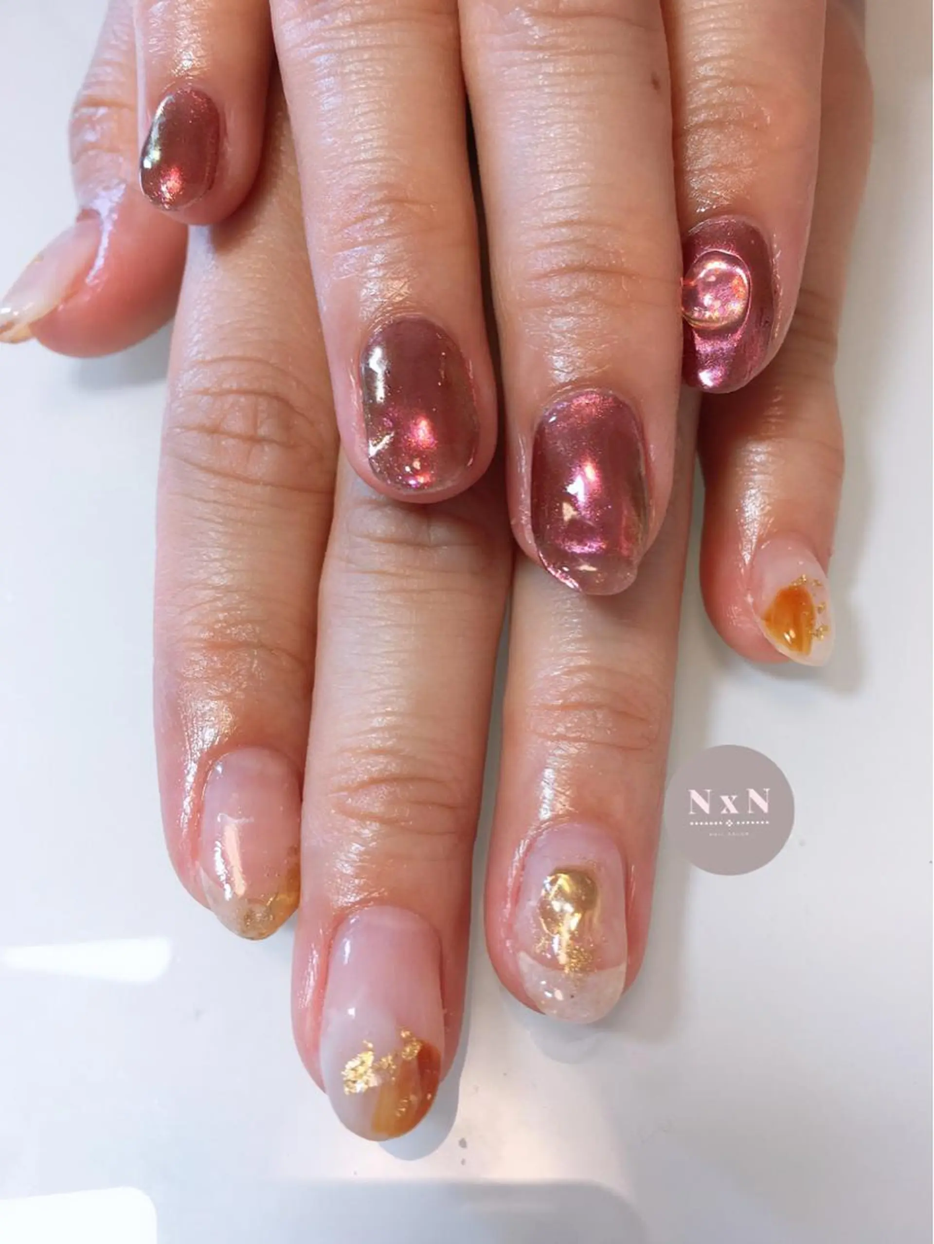 ネイル ジェルネイル ぷっくりネイル ハンドネイル nail salon N×Nのネイルデザイン