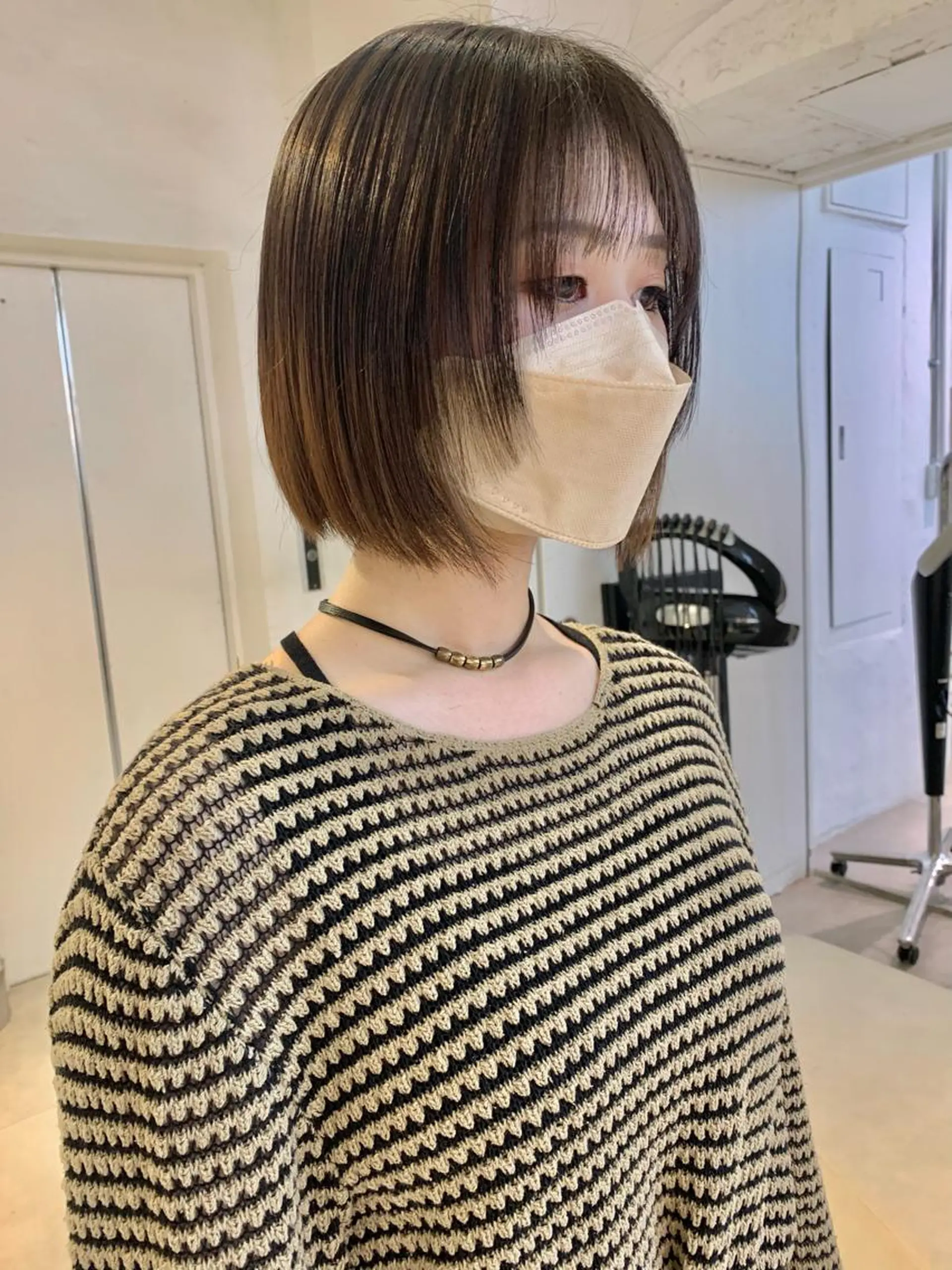 ショート ボブ 顔周りカット レイヤーカット カット トリートメント Kureha/ネイル トレンドヘアのヘアスタイル