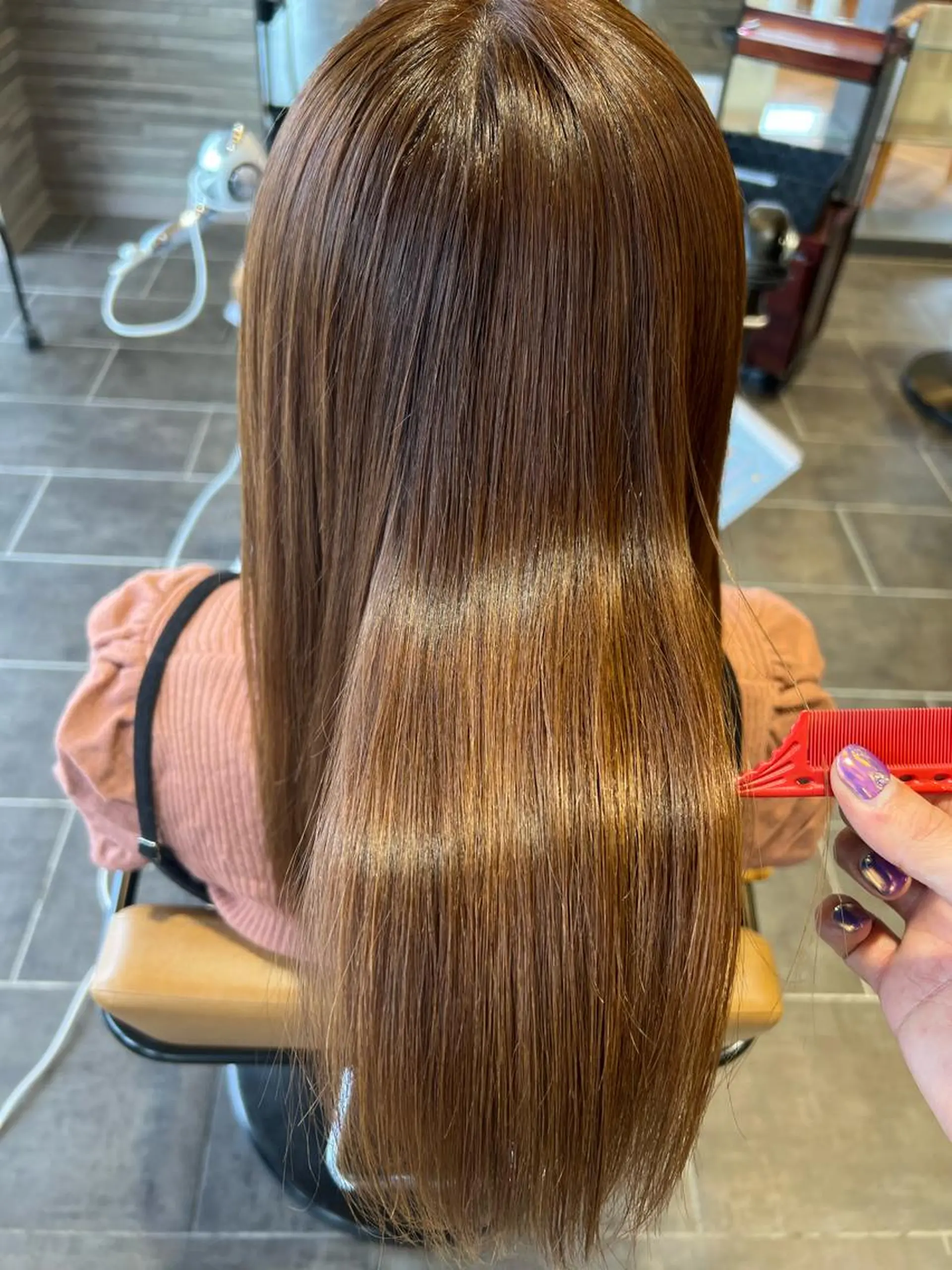 ロング カラー 髪質改善 ツヤ髪の匠 山本晃太のヘアスタイル