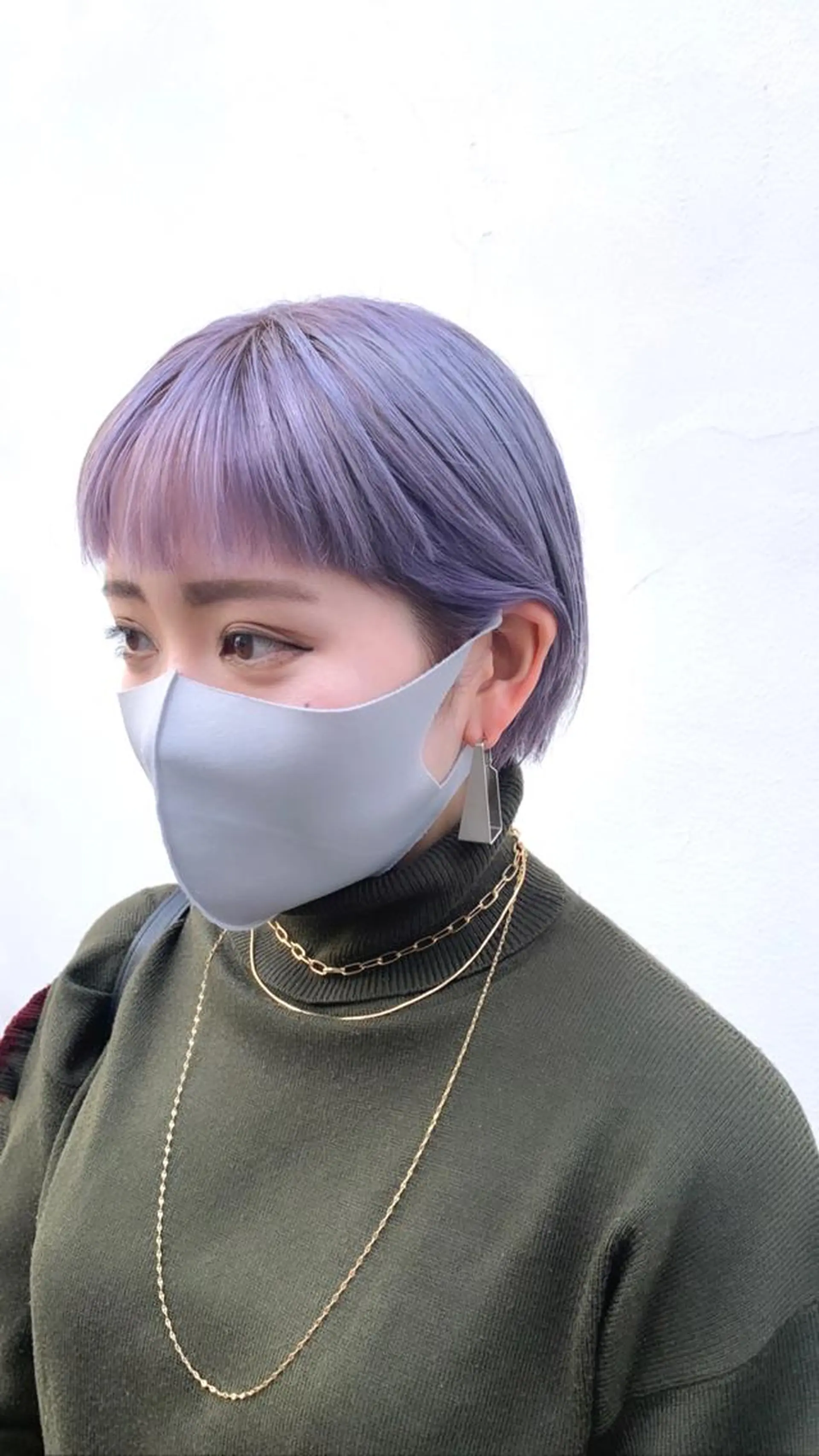 ショート カラー ハイトーンカラー ラベンダーカラー カット ヘアカラー トリートメント よしだ とおいのヘアスタイル